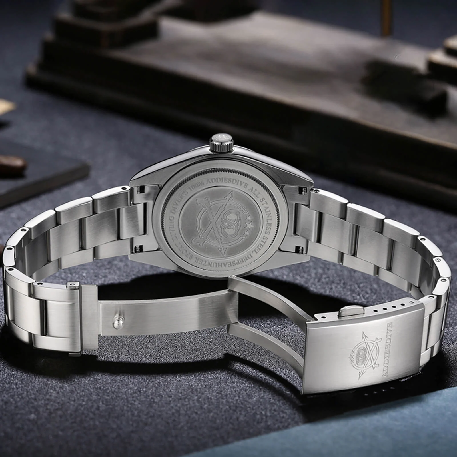 ★Saldi Anniversario★ADDIESDIVE 36mm Orologio al Quarzo di Lusso VH31 AD2066 - Image 11