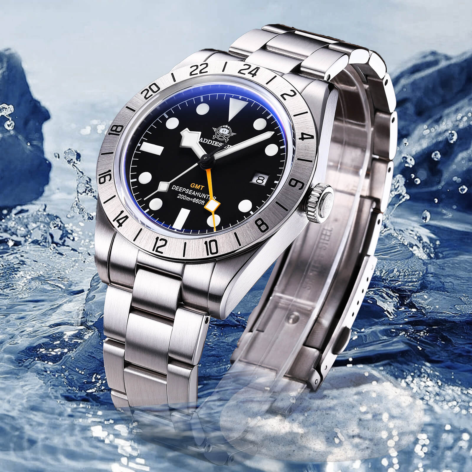 ★Speciale Capodanno★Orologio al quarzo ADDIESDIVE 39mm BB GMT con movimento RONDA515 (AD2035/AD2036) - Image 3