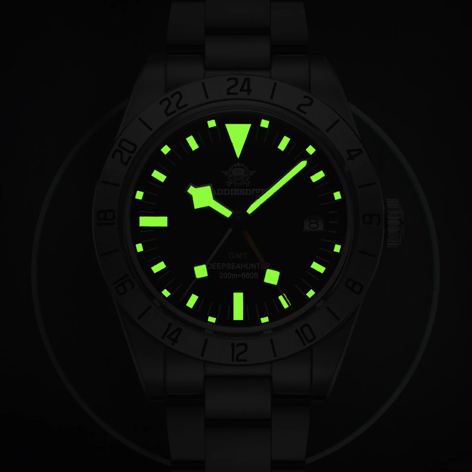 ADDIESDIVE 39mm BB GMT Orologio al quarzo Movimento RONDA515, AD2036 - Image 5