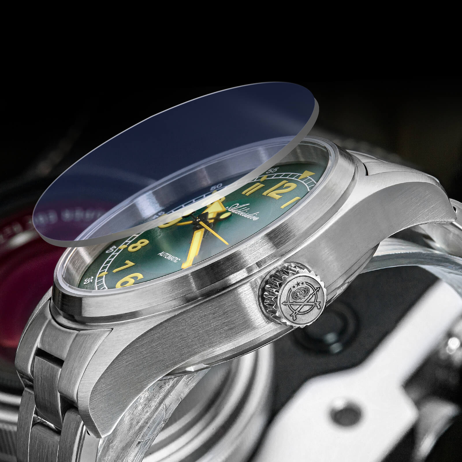 ★Xmas Special Offers★ADDIESDIVE 39mm Explore Orologio Meccanico Retrò da Uomo AD2055 - Image 5