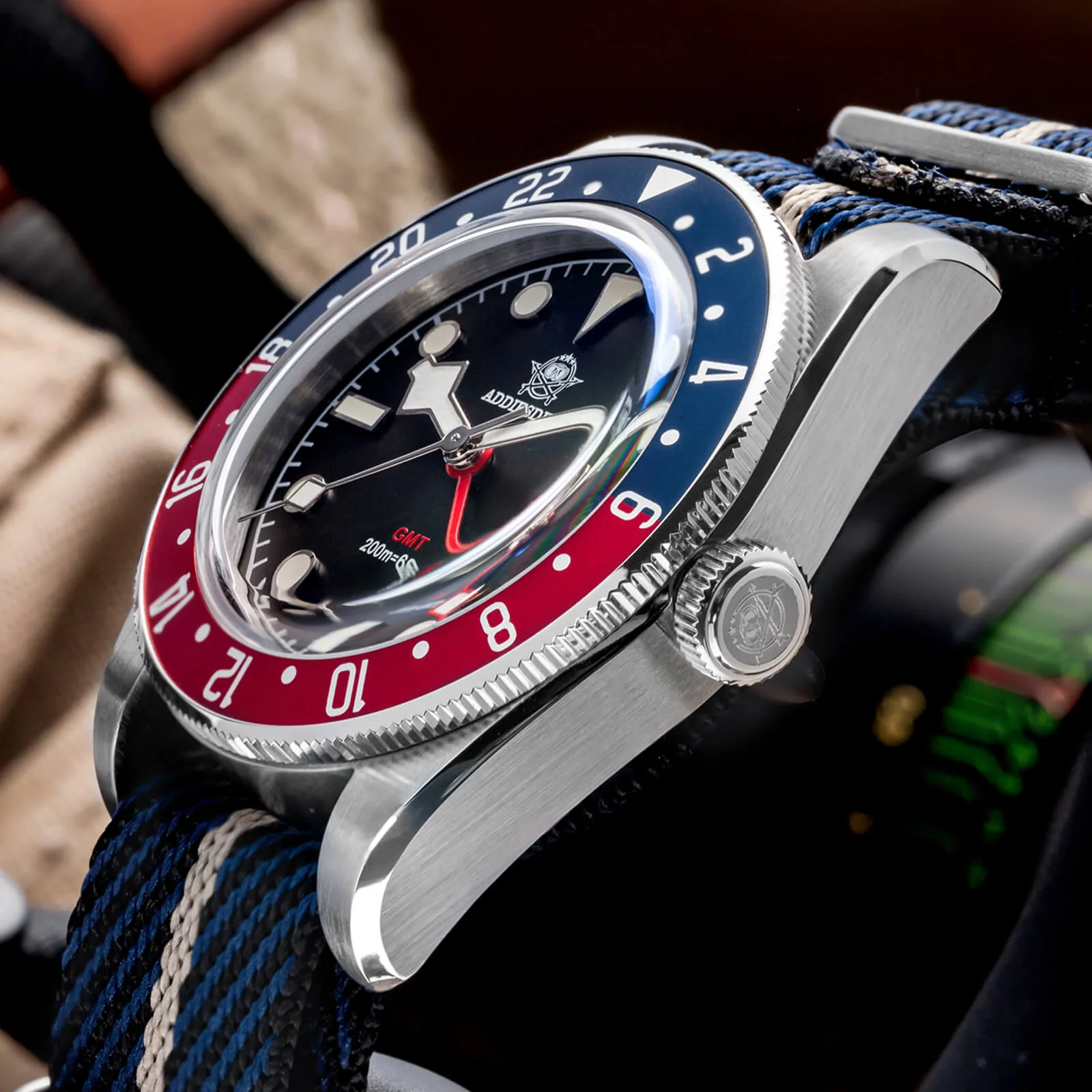 ★Saldi Anniversario★ADDIESDIVE 39mm Orologio al Quarzo BB58 GMT AD2044 - Image 24