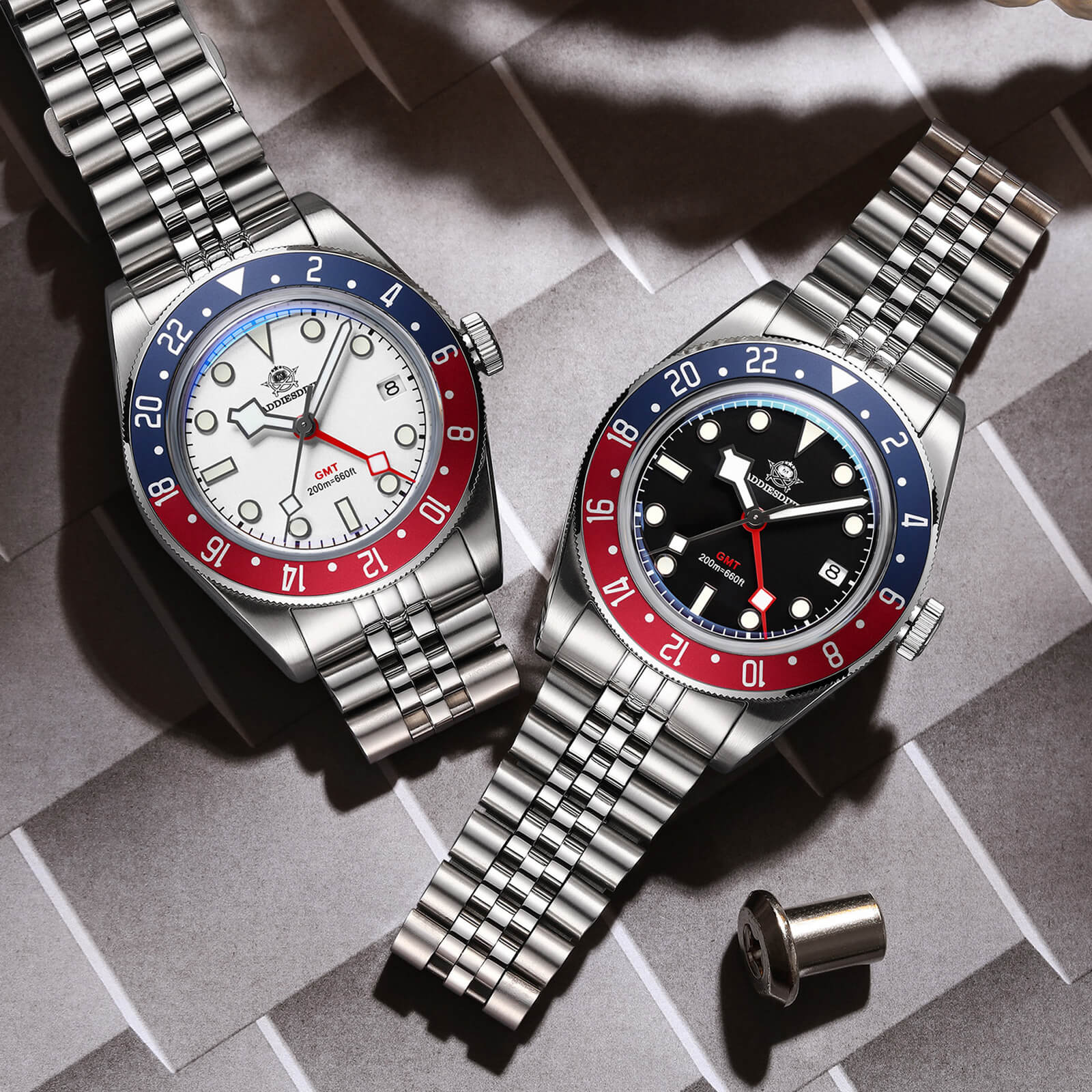 ★Saldi Anniversario★ADDIESDIVE 39mm Orologio al Quarzo BB58 GMT AD2044 - Image 31