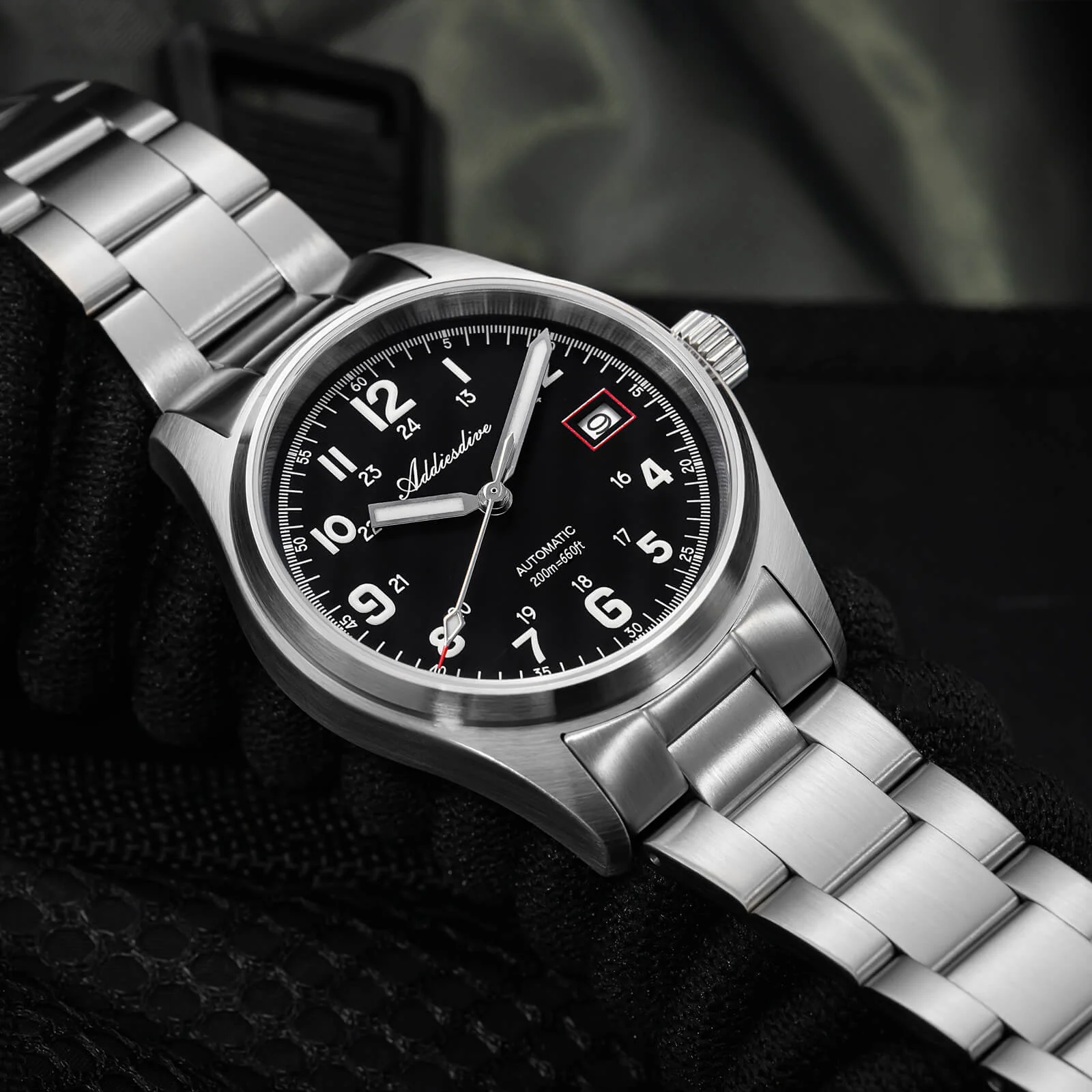 ADDIESDIVE 39mm Orologio Explore NH35 Automatico AD2070 - Image 5