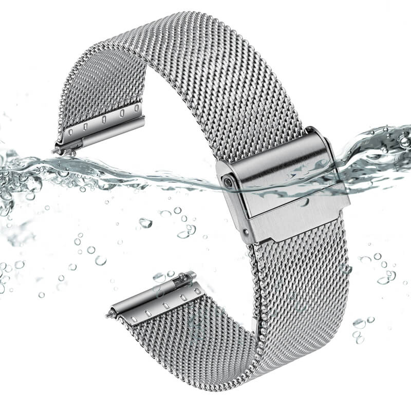 ADDIESDIVE Cinturino per Orologio in Maglia di Acciaio Inossidabile da 20 mm - Image 3