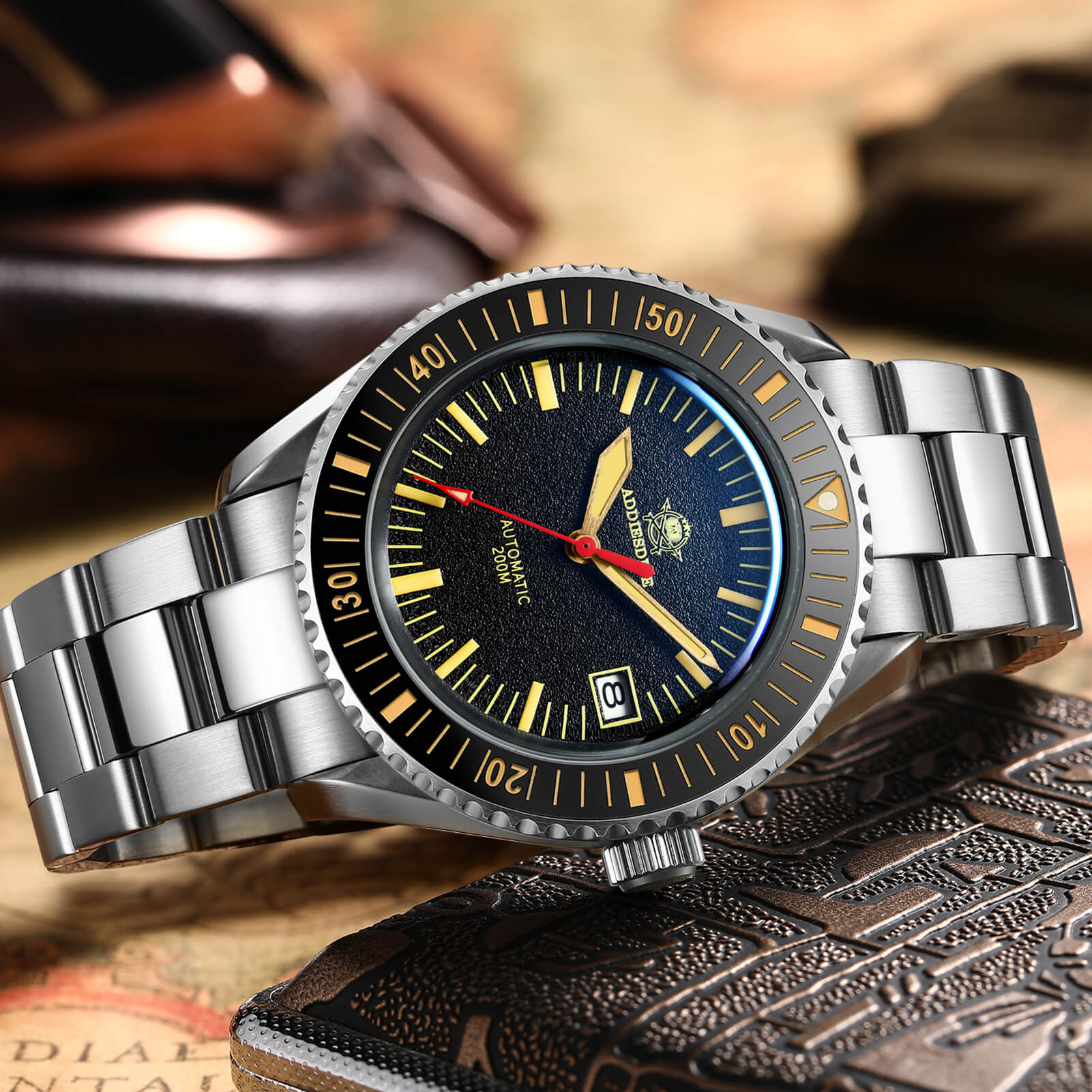 ADDIESDIVE Orologio Subacqueo Automatico da Uomo AD2105 - Image 4