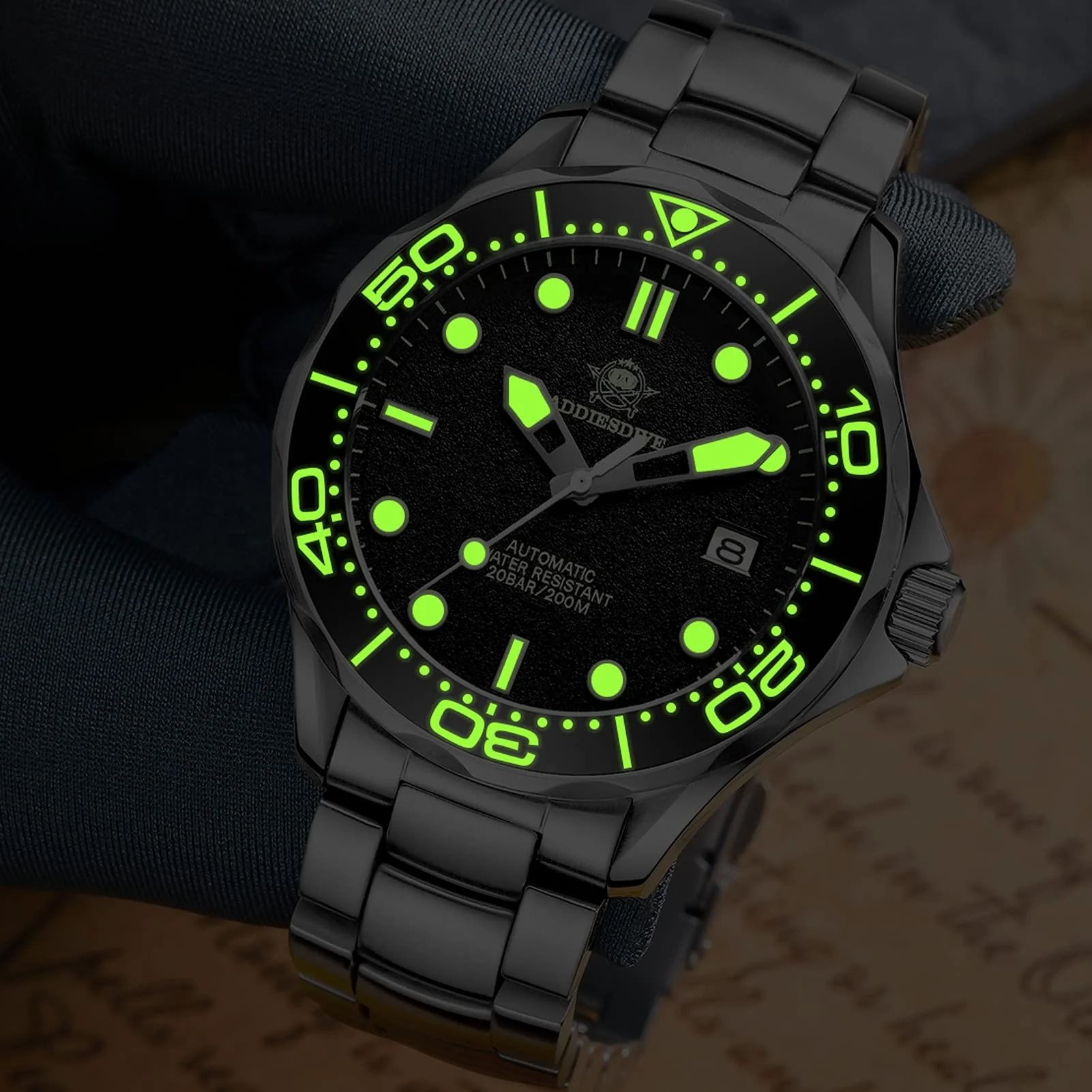 ★Saldi Anniversario★ADDIESDIVE Orologio subacqueo automatico da uomo AD2106 - Image 3