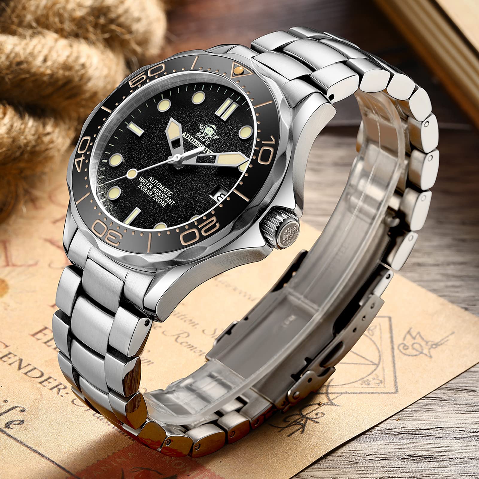 ★Saldi Anniversario★ADDIESDIVE Orologio subacqueo automatico da uomo AD2106 - Image 5