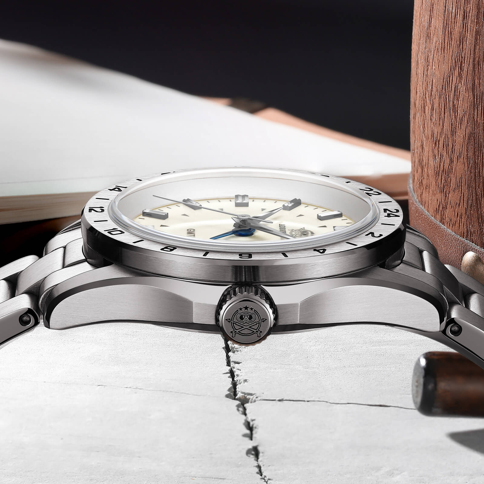 ★Speciale Capodanno★ADDIESDIVE Orologio al Quarzo 38mm GMT AD2063 - Image 13