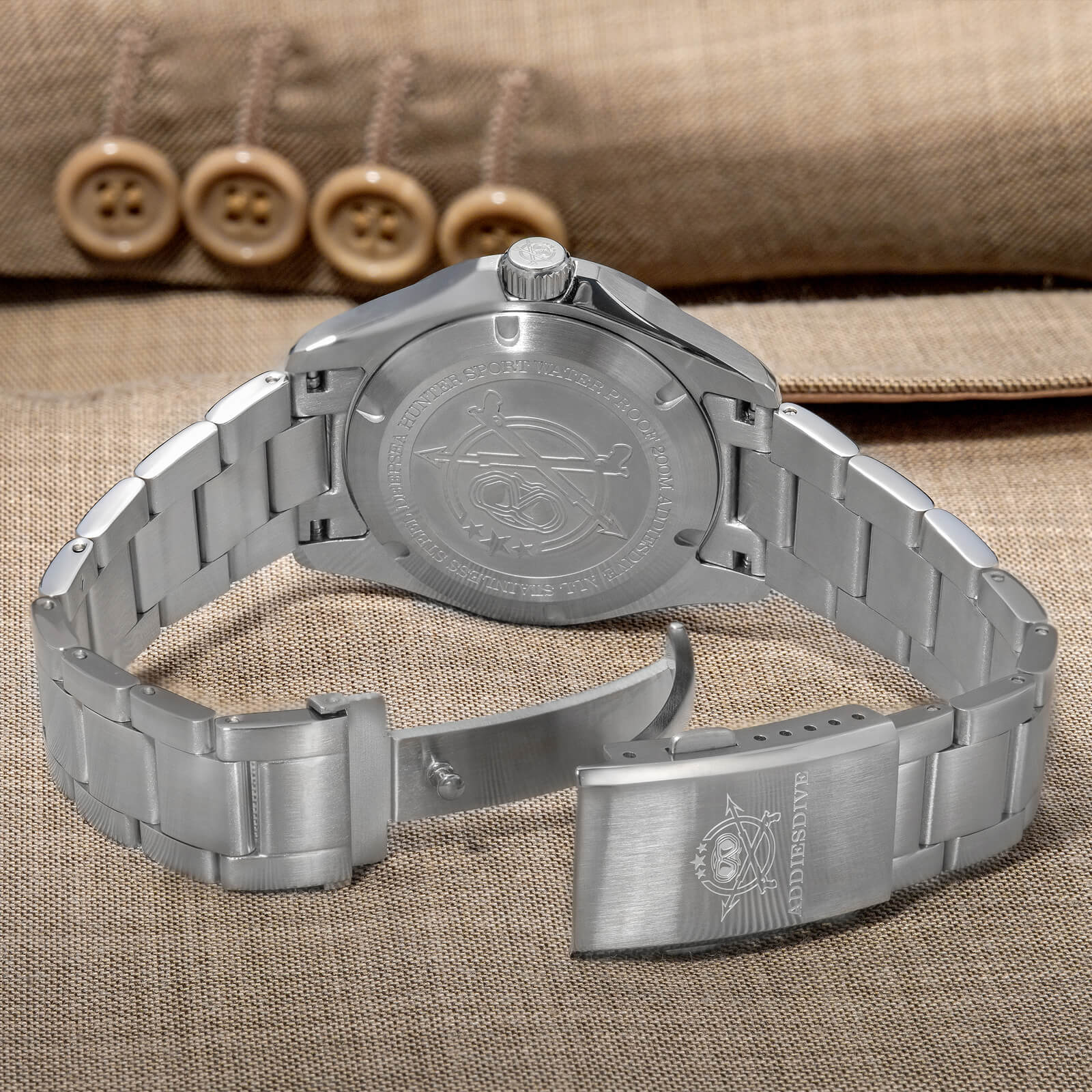 ★Speciale Capodanno★ADDIESDIVE Orologio al Quarzo 38mm GMT AD2063 - Image 21