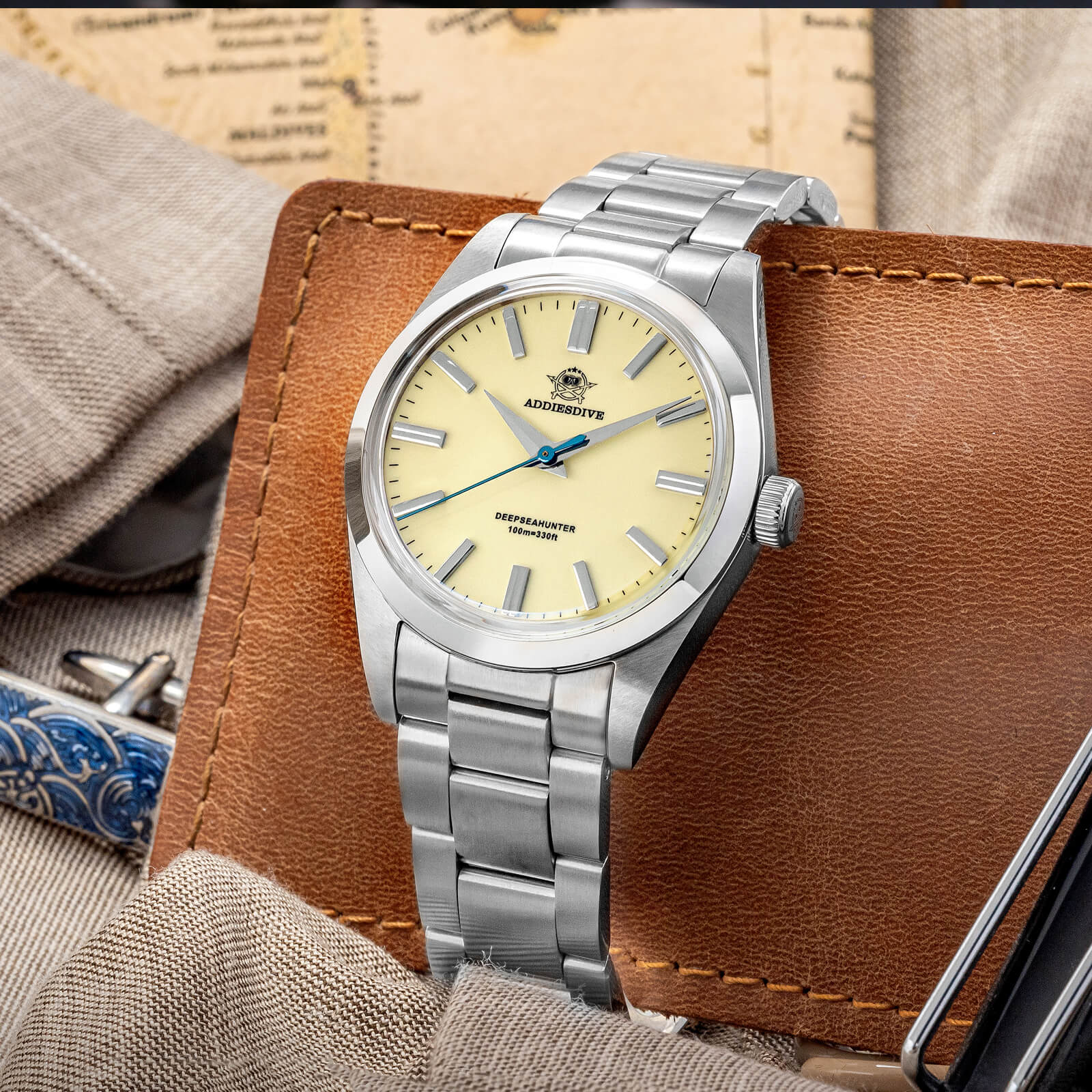 Addiesdive da 36mm Orologio al Quarzo con Cristallo di Zaffiro AD2026 - Image 9