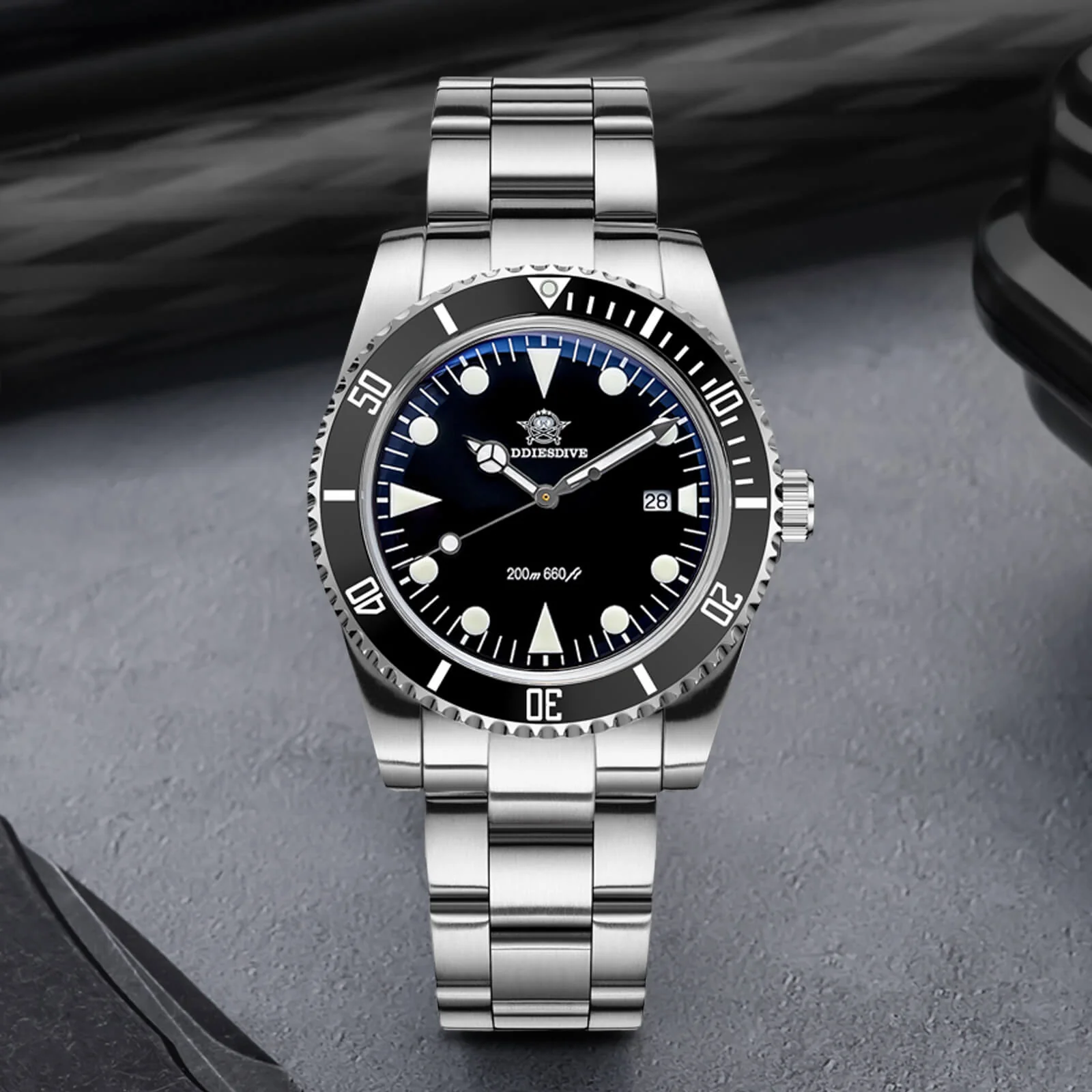 ADDIESDIVE Orologio al Quarzo da 39 mm con Lunetta Girevole Bidirezionale AD2068 - Image 5