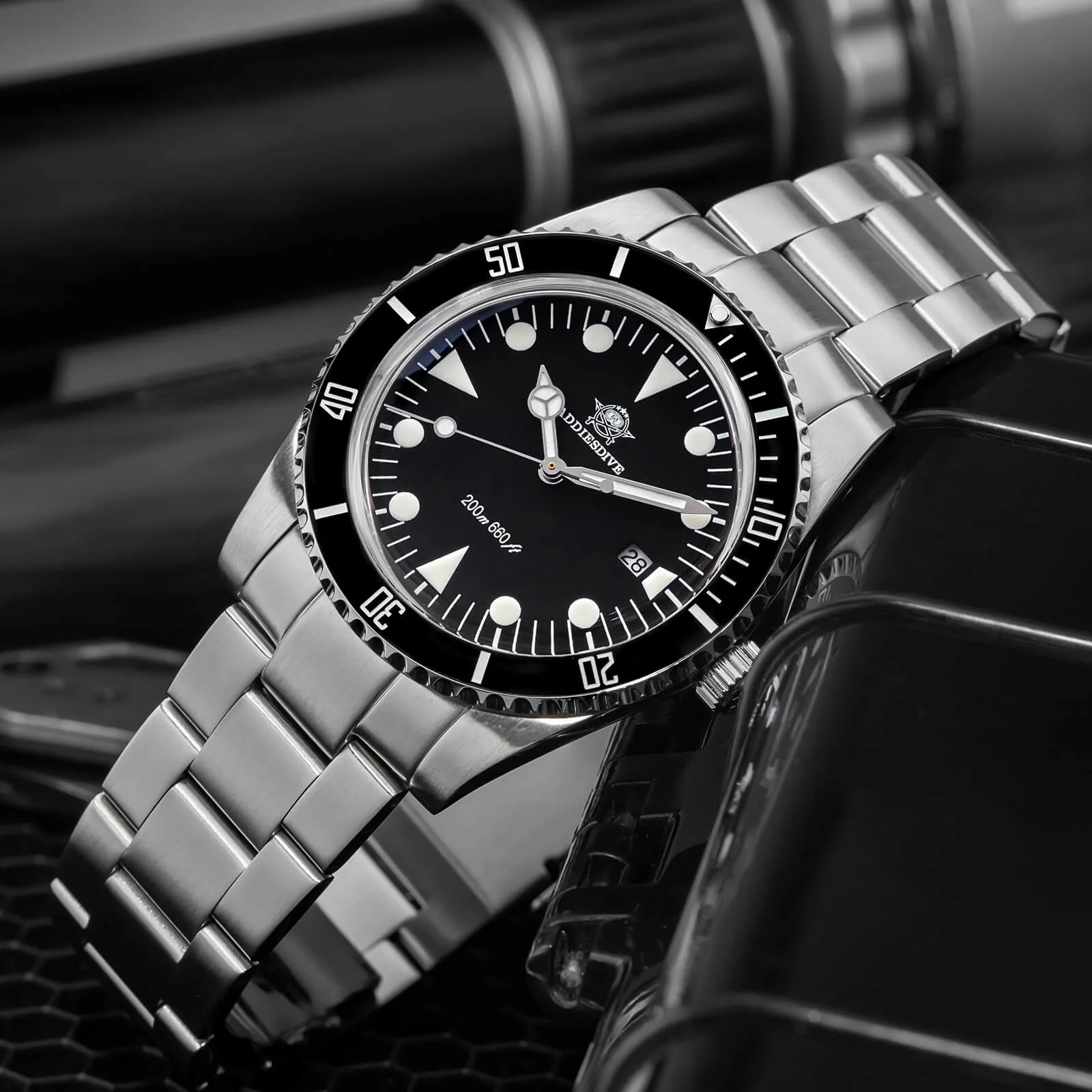 ADDIESDIVE Orologio al Quarzo da 39 mm con Lunetta Girevole Bidirezionale AD2068 - Image 6