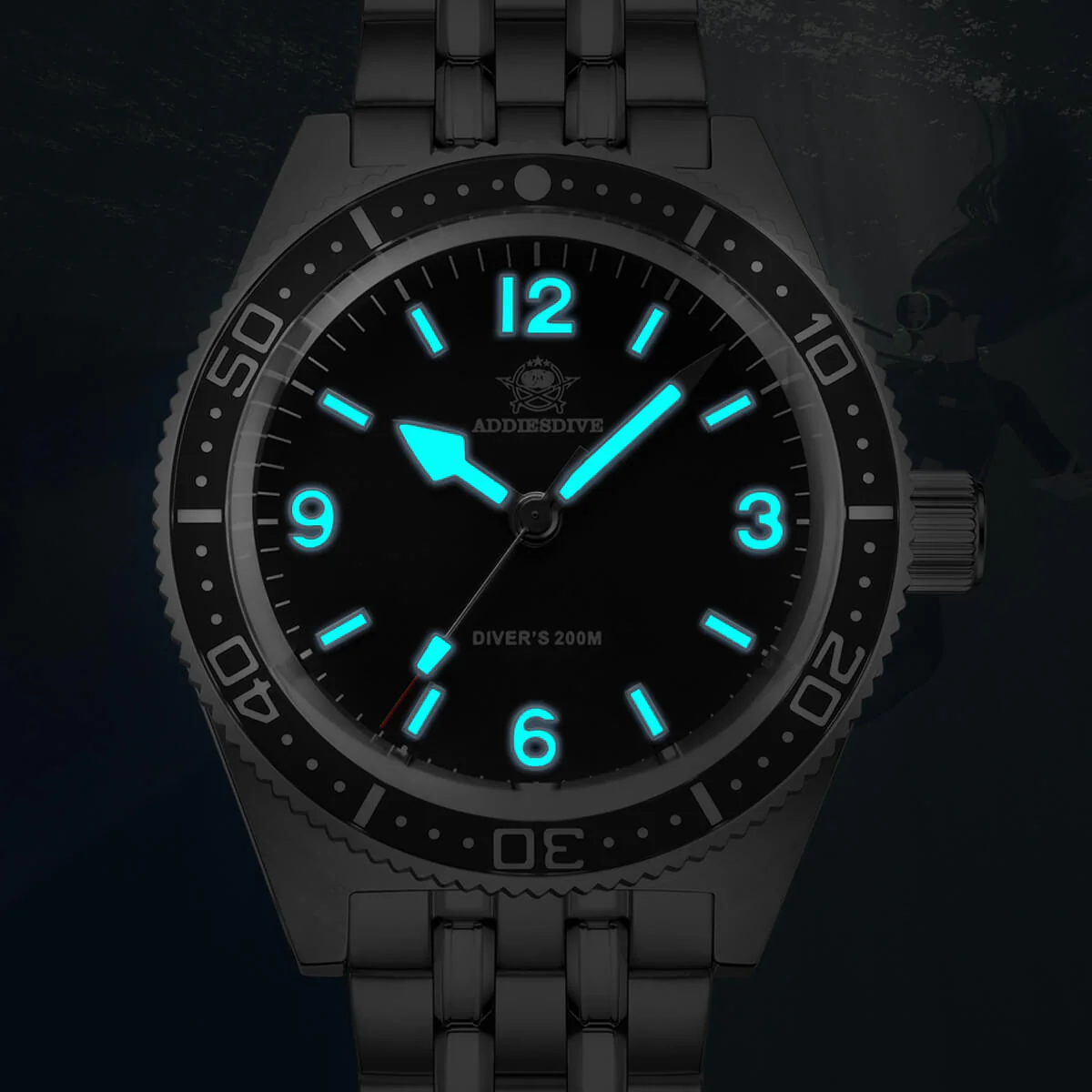 ADDIESDIVE Orologio al Quarzo da 41 mm Movimento VH31 （AD2033） - Image 5