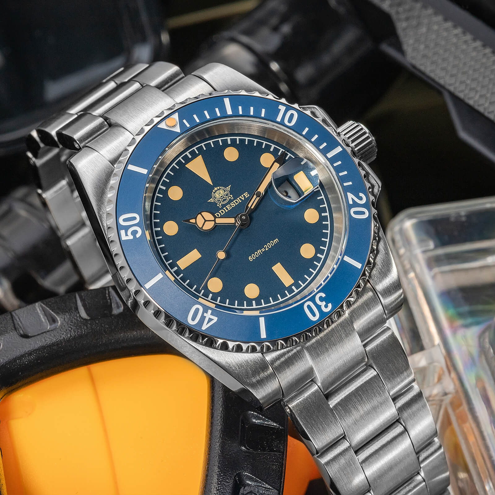 ★Saldi Anniversario★ADDIESDIVE Orologio al Quarzo Retro Sub AD2054 - Image 16