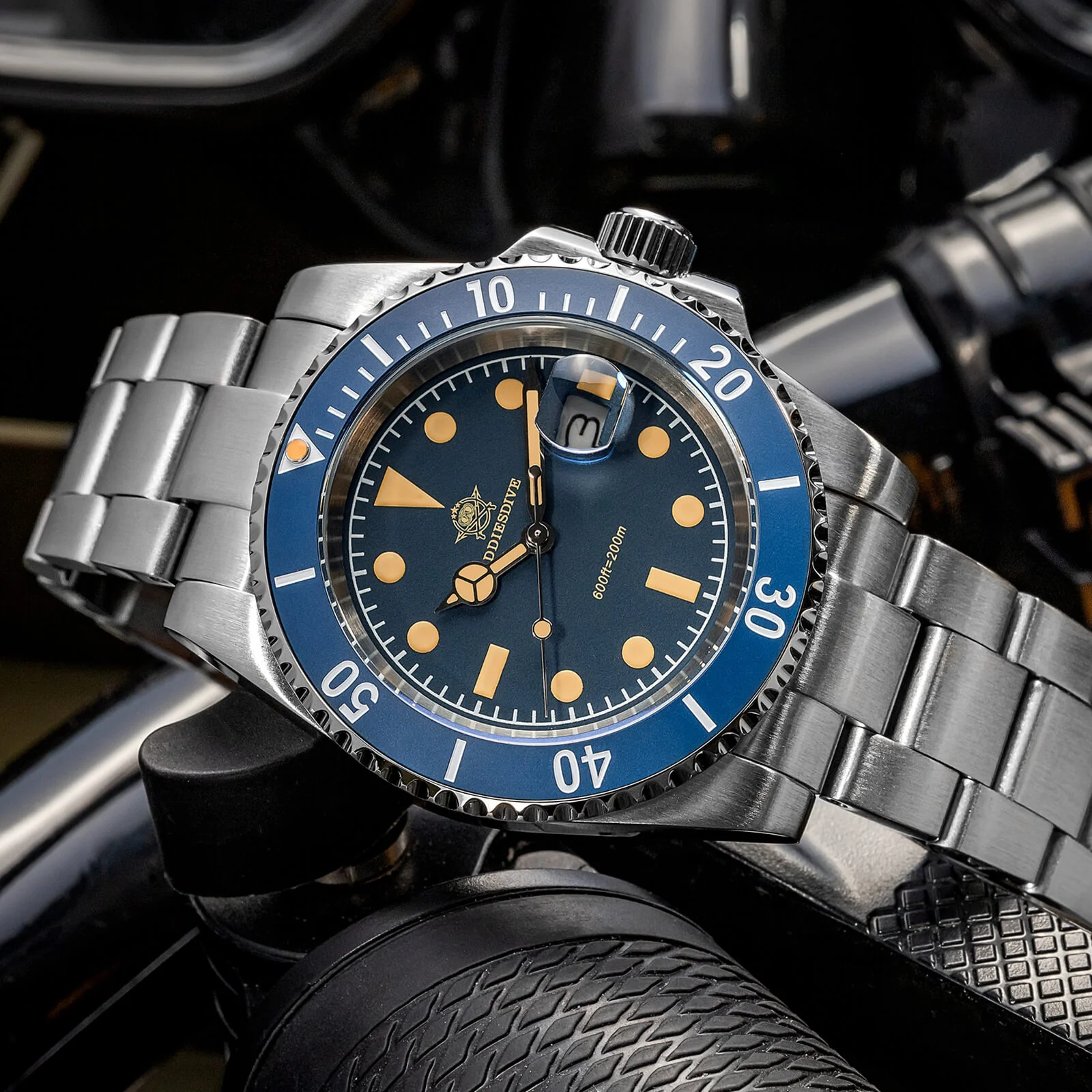 ★Saldi Anniversario★ADDIESDIVE Orologio al Quarzo Retro Sub AD2054 - Image 17