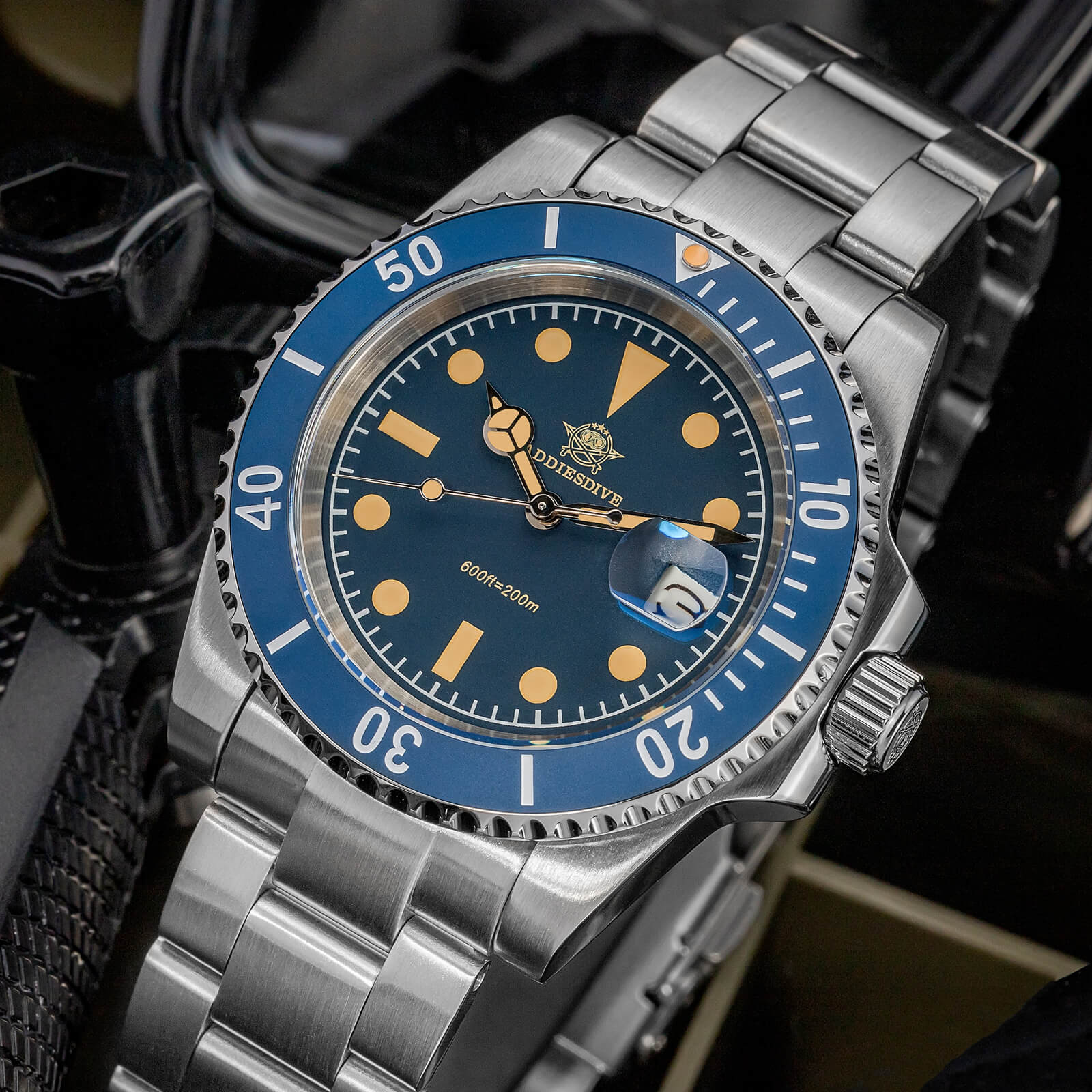 ★Saldi Anniversario★ADDIESDIVE Orologio al Quarzo Retro Sub AD2054 - Image 18
