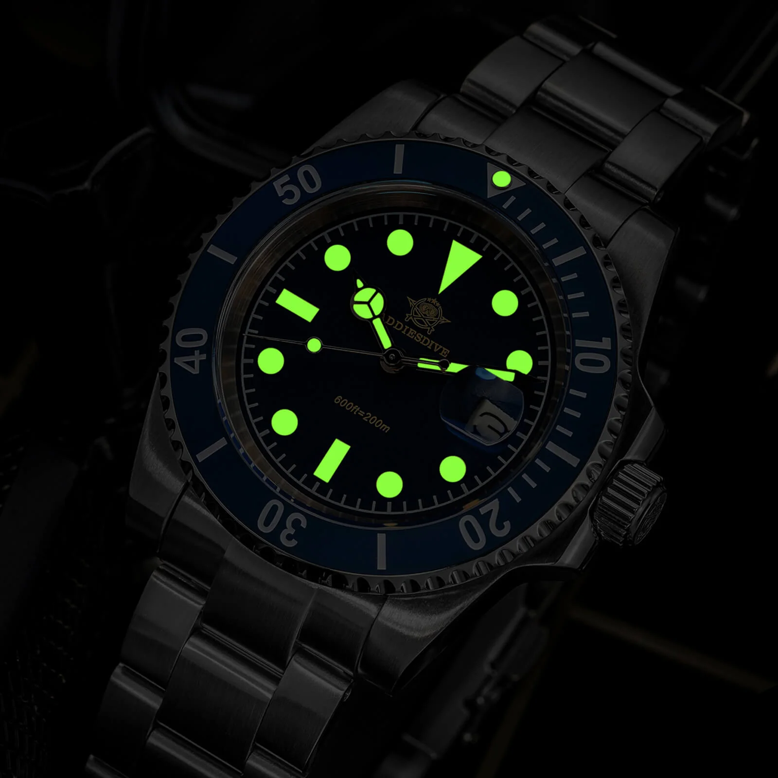 ★Saldi Anniversario★ADDIESDIVE Orologio al Quarzo Retro Sub AD2054 - Image 21