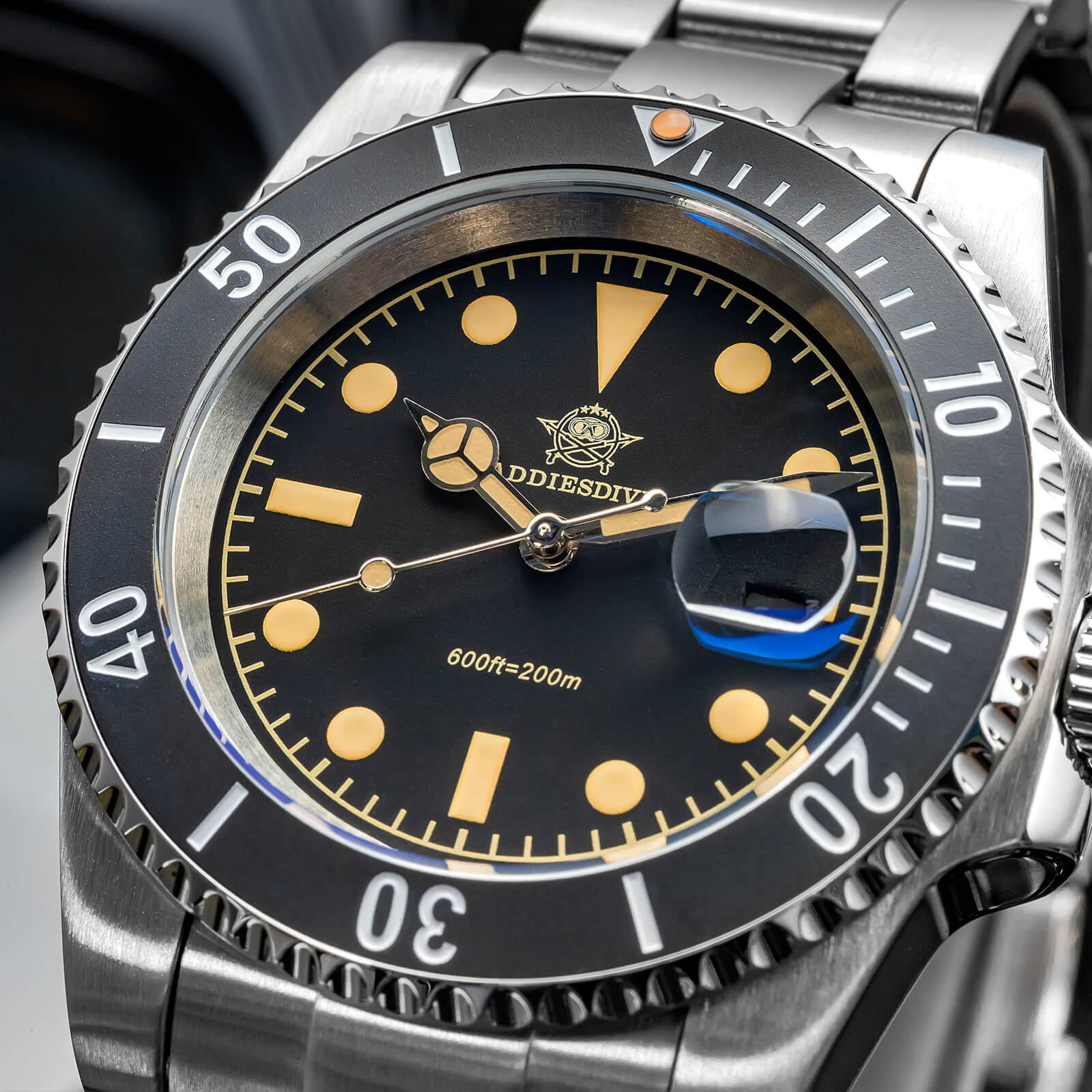 ★Saldi Anniversario★ADDIESDIVE Orologio al Quarzo Retro Sub AD2054 - Image 6