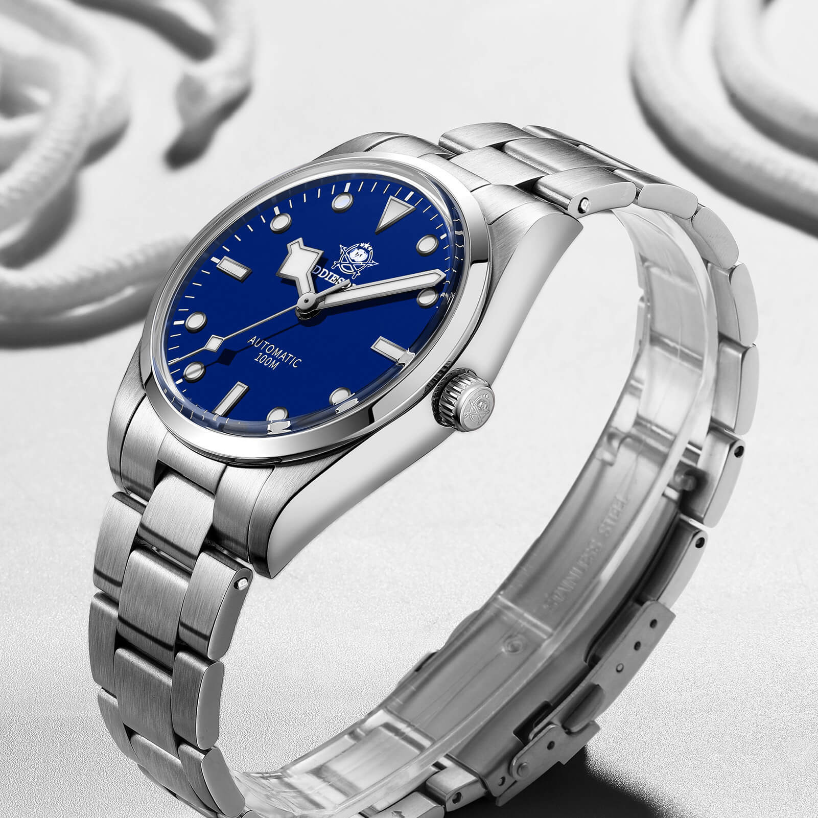 ADDIESDIVE Orologio da Pilota Automatico 38 mm per uomo e donna resistente all'acqua 100 metri (AD2113) - Image 9