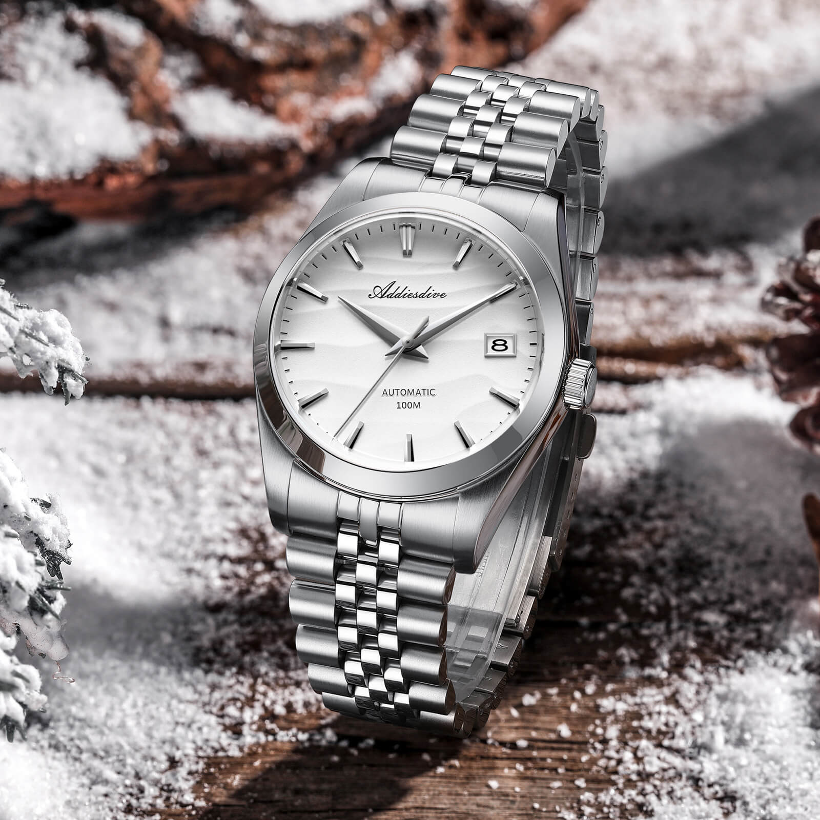 Addiesdive Orologio Meccanico NH35 con Quadrante Sabbia da 39 mm (AD2059) - Image 11