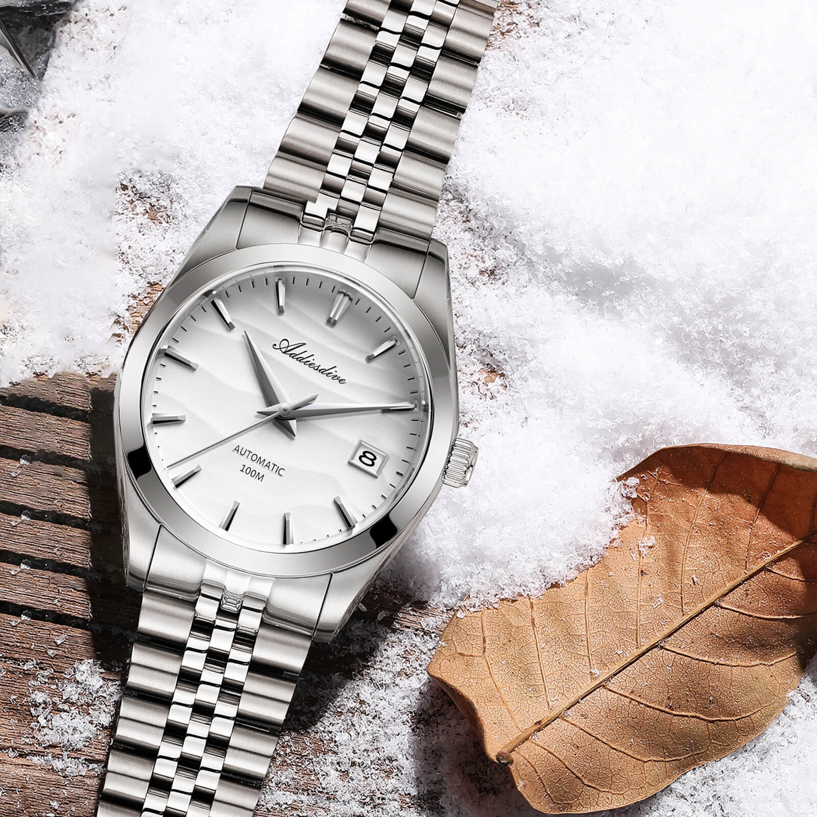 Addiesdive Orologio Meccanico NH35 con Quadrante Sabbia da 39 mm (AD2059) - Image 12