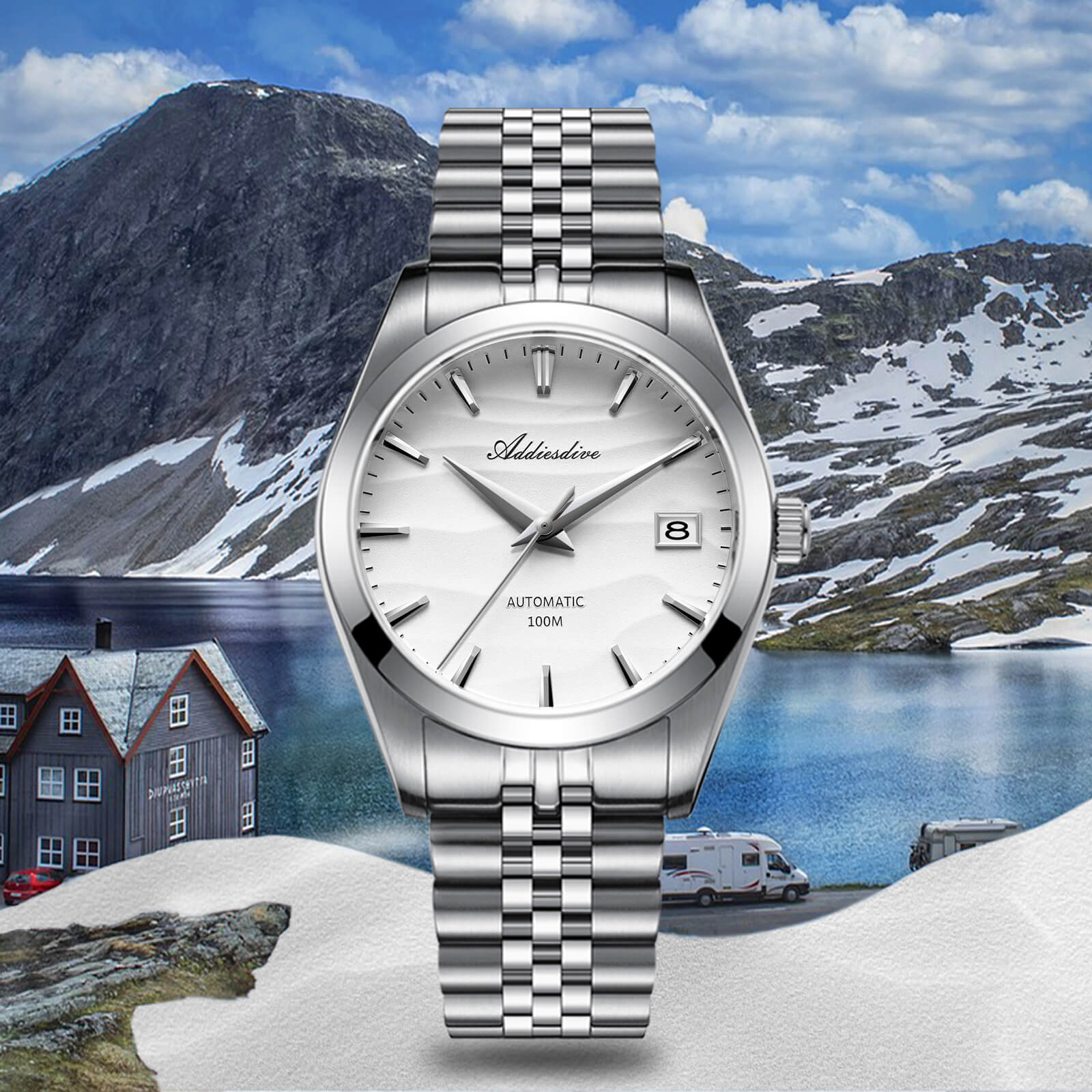 Addiesdive Orologio Meccanico NH35 con Quadrante Sabbia da 39 mm (AD2059) - Image 18