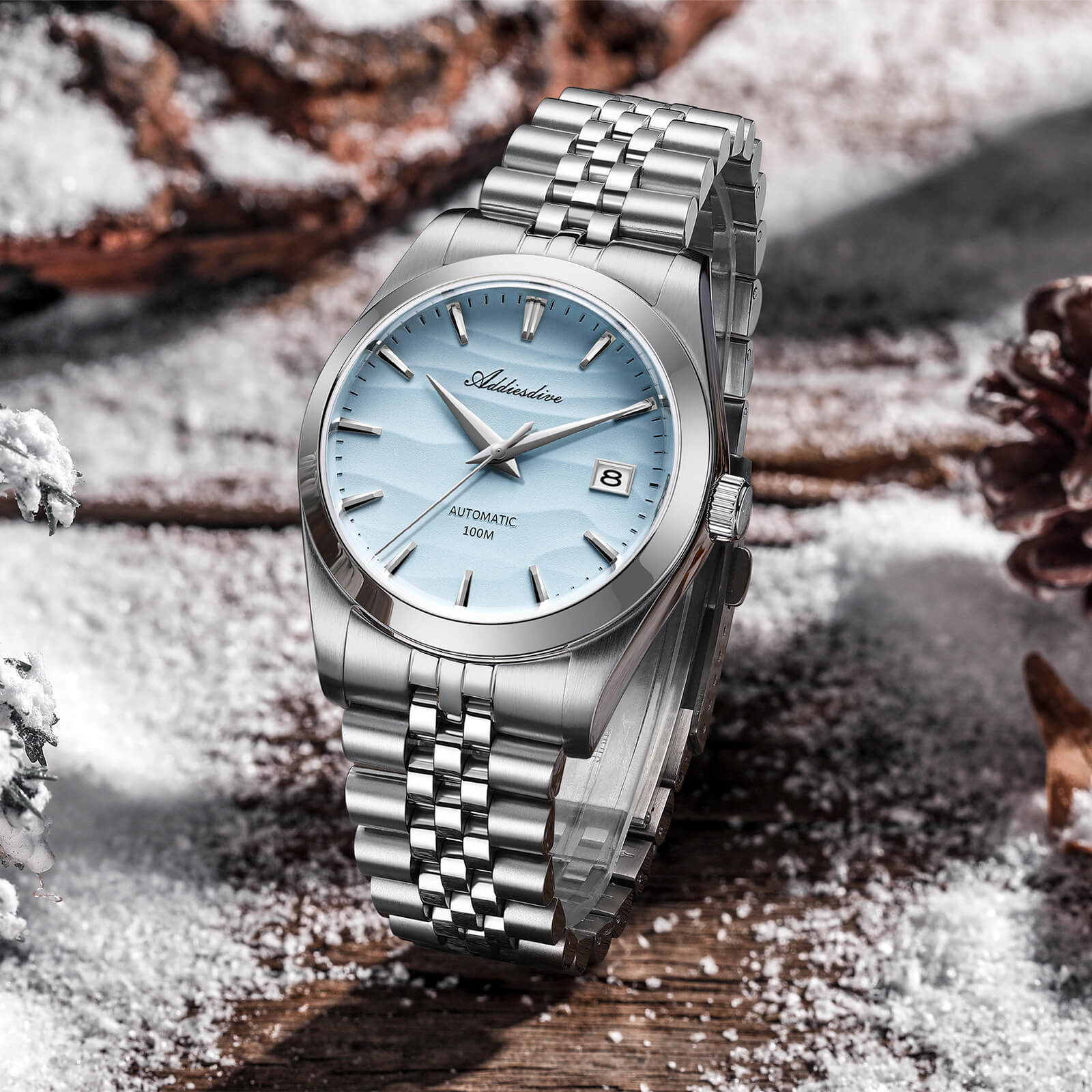 Addiesdive Orologio Meccanico NH35 con Quadrante Sabbia da 39 mm (AD2059) - Image 22