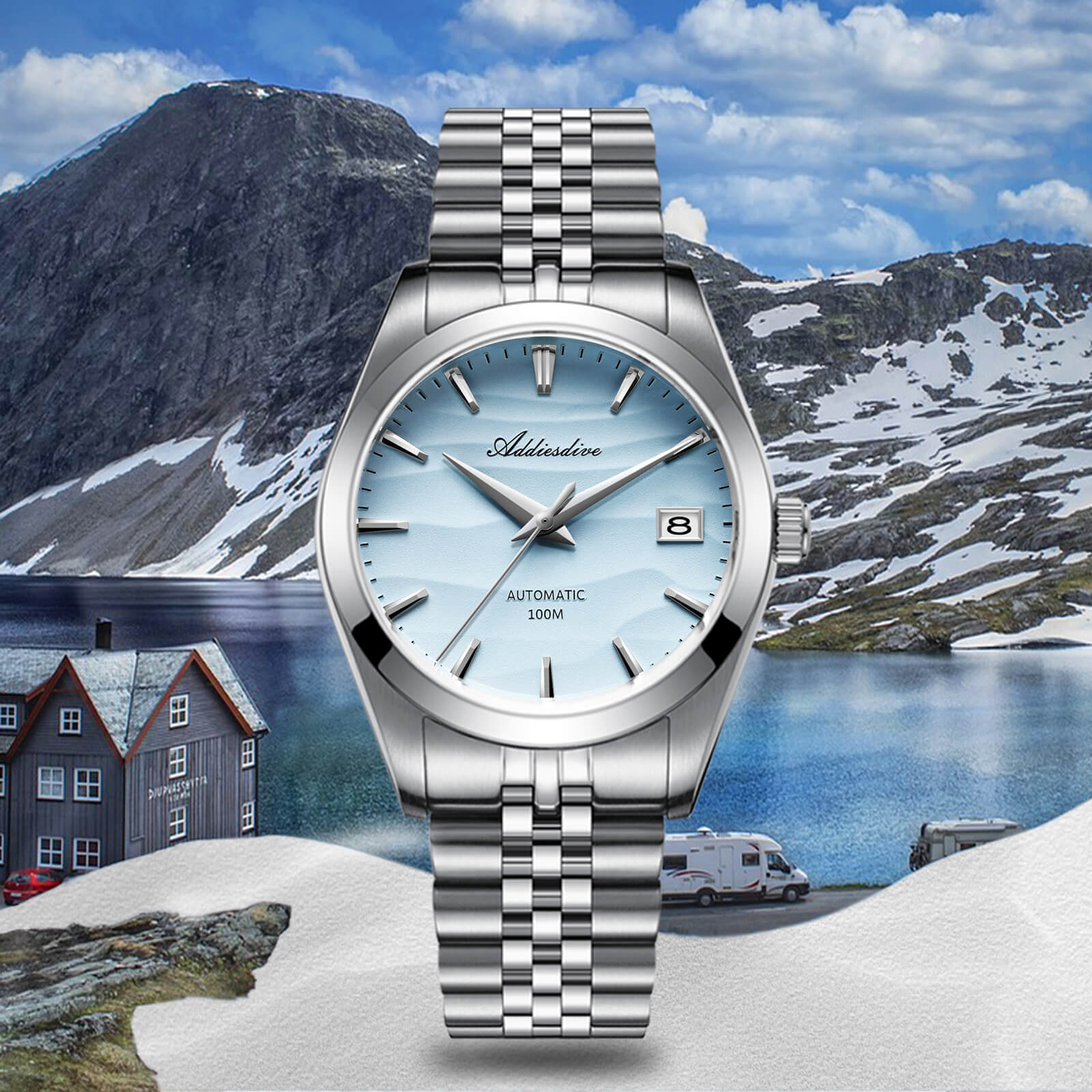 Addiesdive Orologio Meccanico NH35 con Quadrante Sabbia da 39 mm (AD2059) - Image 27