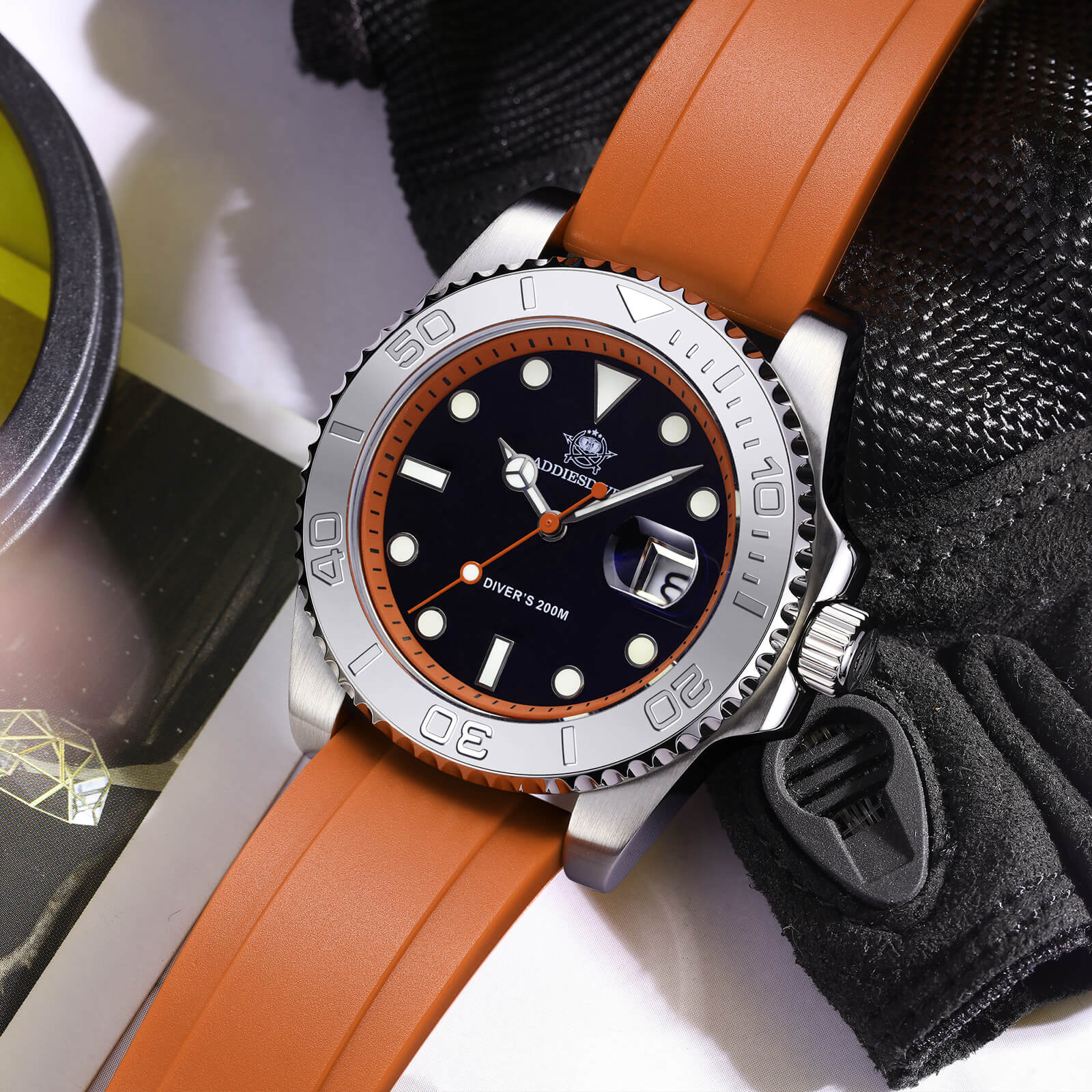 ★Saldi Anniversario★ADDIESDIVE Orologio Sportivo al Quarzo da 41 mm Impermeabile 200 m (AD2040) - Image 13