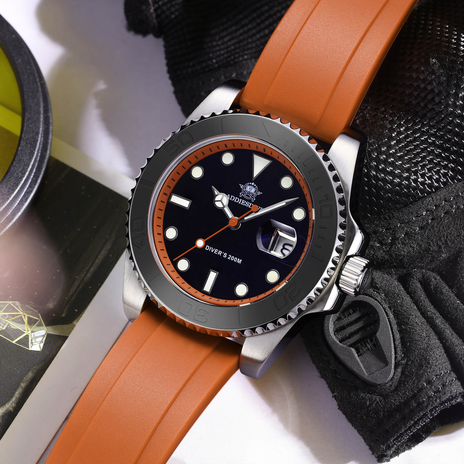 ★Saldi Anniversario★ADDIESDIVE Orologio Sportivo al Quarzo da 41 mm Impermeabile 200 m (AD2040) - Image 14