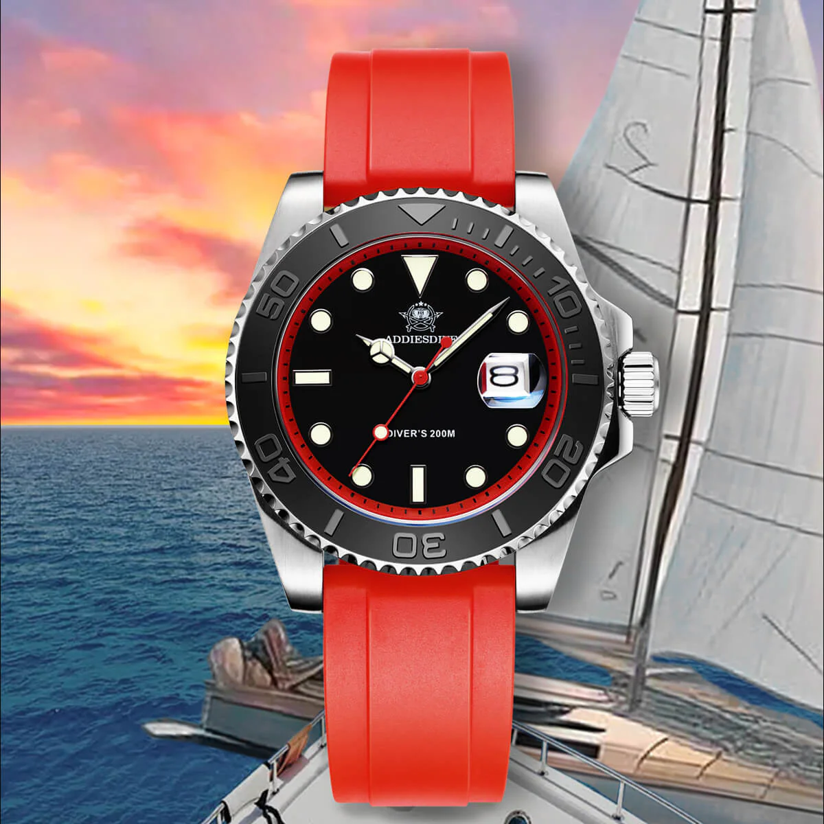 ★Saldi Anniversario★ADDIESDIVE Orologio Sportivo al Quarzo da 41 mm Impermeabile 200 m (AD2040) - Image 24