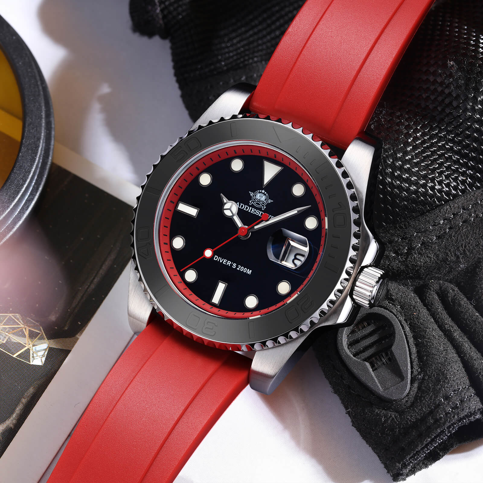 ★Saldi Anniversario★ADDIESDIVE Orologio Sportivo al Quarzo da 41 mm Impermeabile 200 m (AD2040) - Image 30