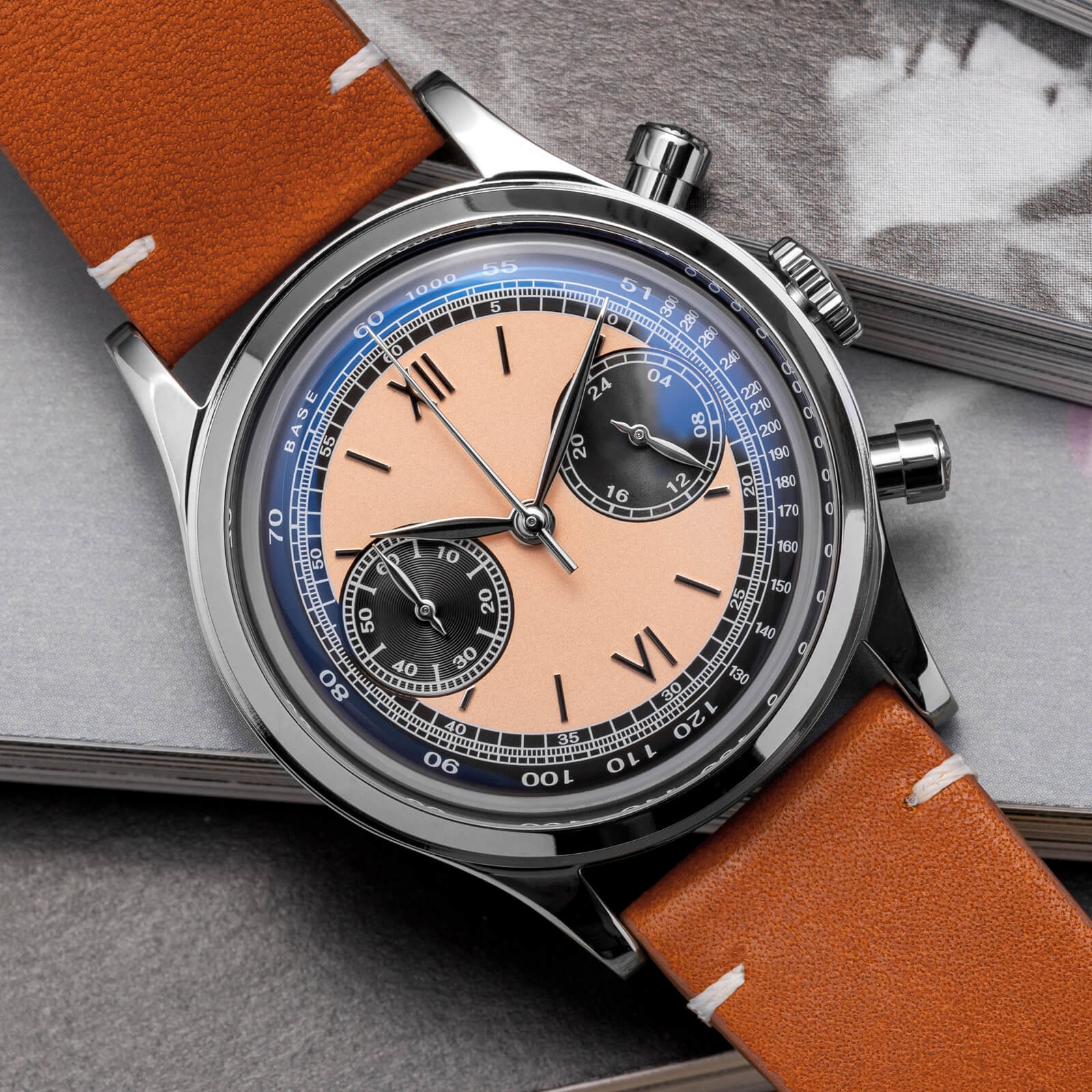 ★Speciali settimanali★ADDIESDIVE Panda BB Cronografo Retro Orologio da uomo 38mm Orologio al Quarzo, AD2037 - Image 13