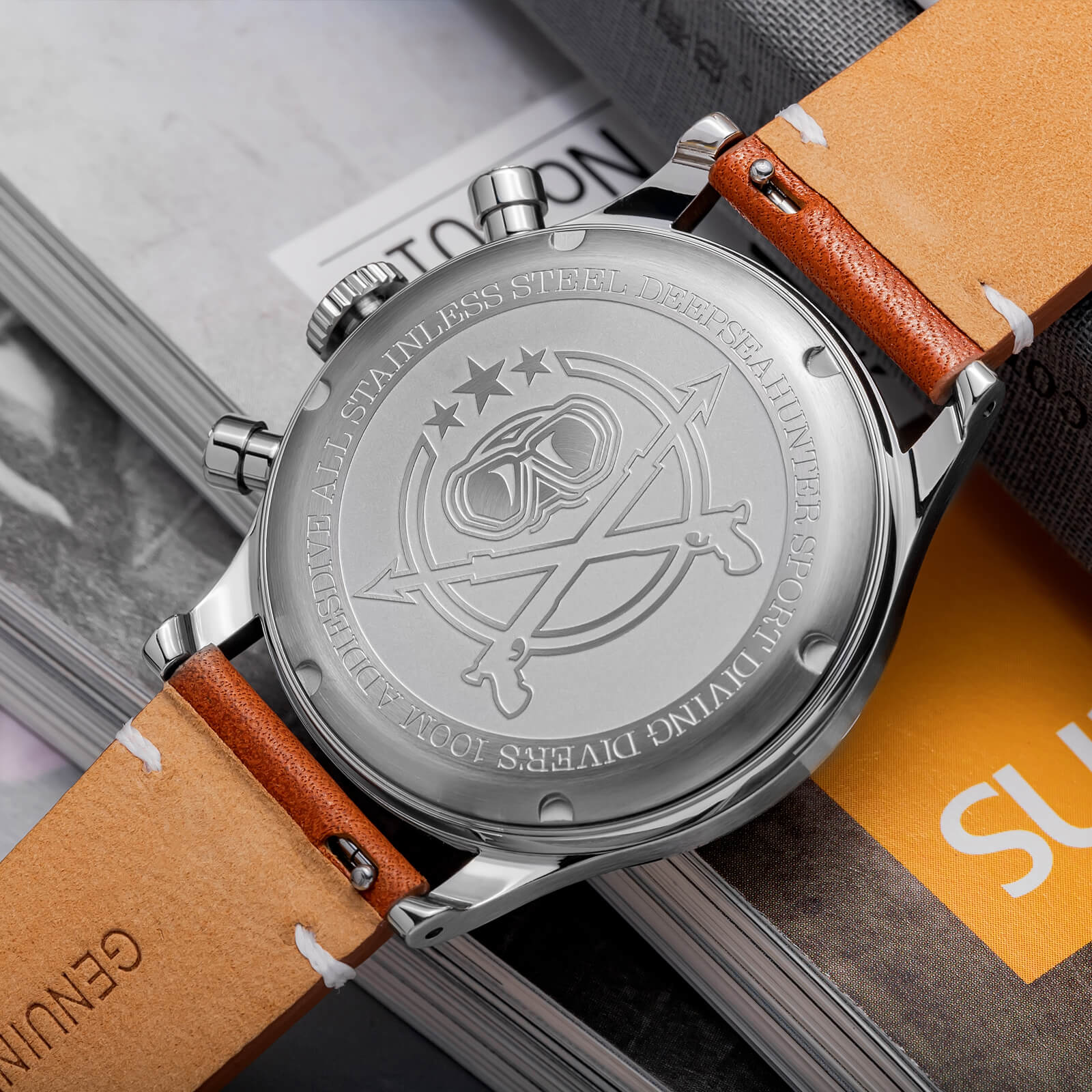 ★Speciali settimanali★ADDIESDIVE Panda BB Cronografo Retro Orologio da uomo 38mm Orologio al Quarzo, AD2037 - Image 16