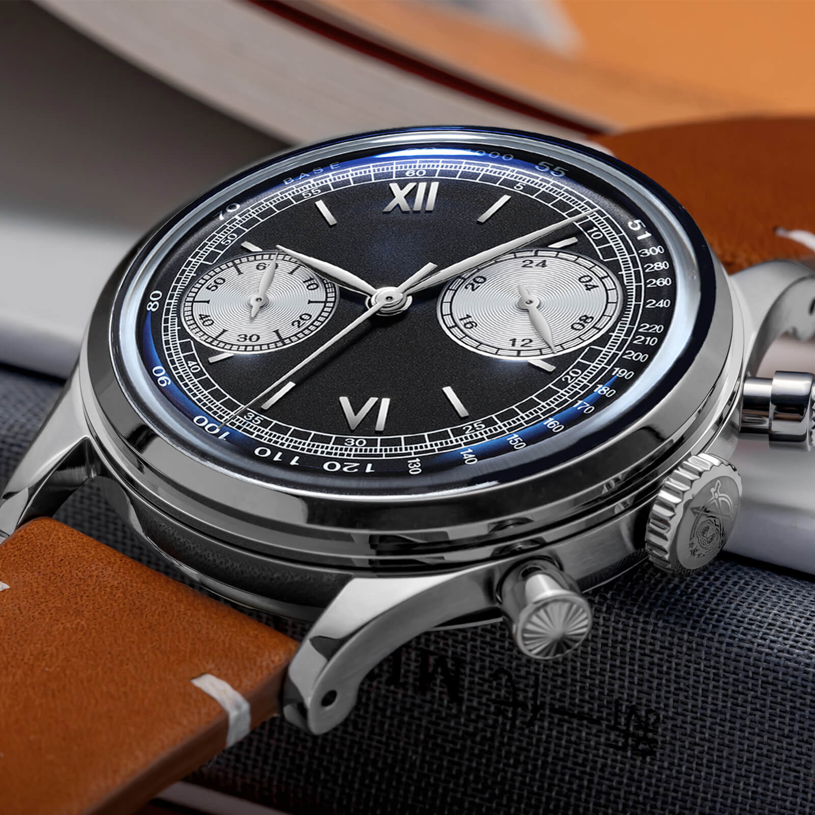 ★Speciali settimanali★ADDIESDIVE Panda BB Cronografo Retro Orologio da uomo 38mm Orologio al Quarzo, AD2037 - Image 8