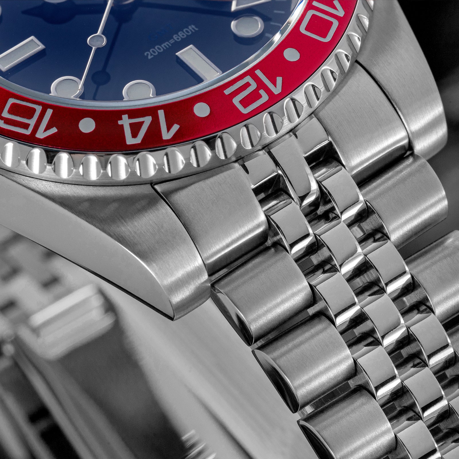 ADDIESDIVE Water Ghost Orologio Subacqueo di Lusso GMT Orologio al Quarzocon Calendario AD2050 - Image 6