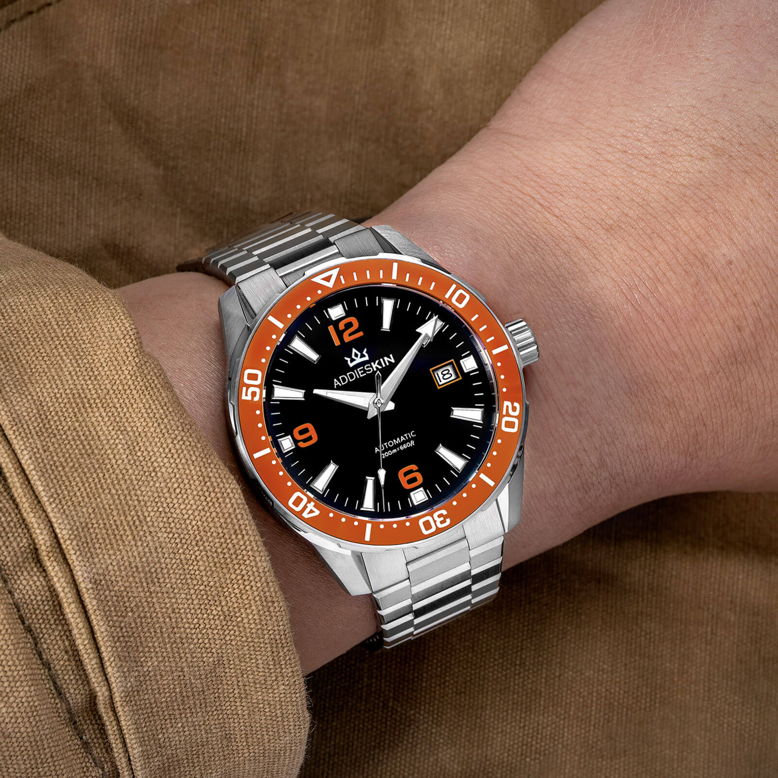 AddiesKIN Orologio da uomo di lusso 40 mm con movimento Miyota 9015 – Modello K009 - Image 8