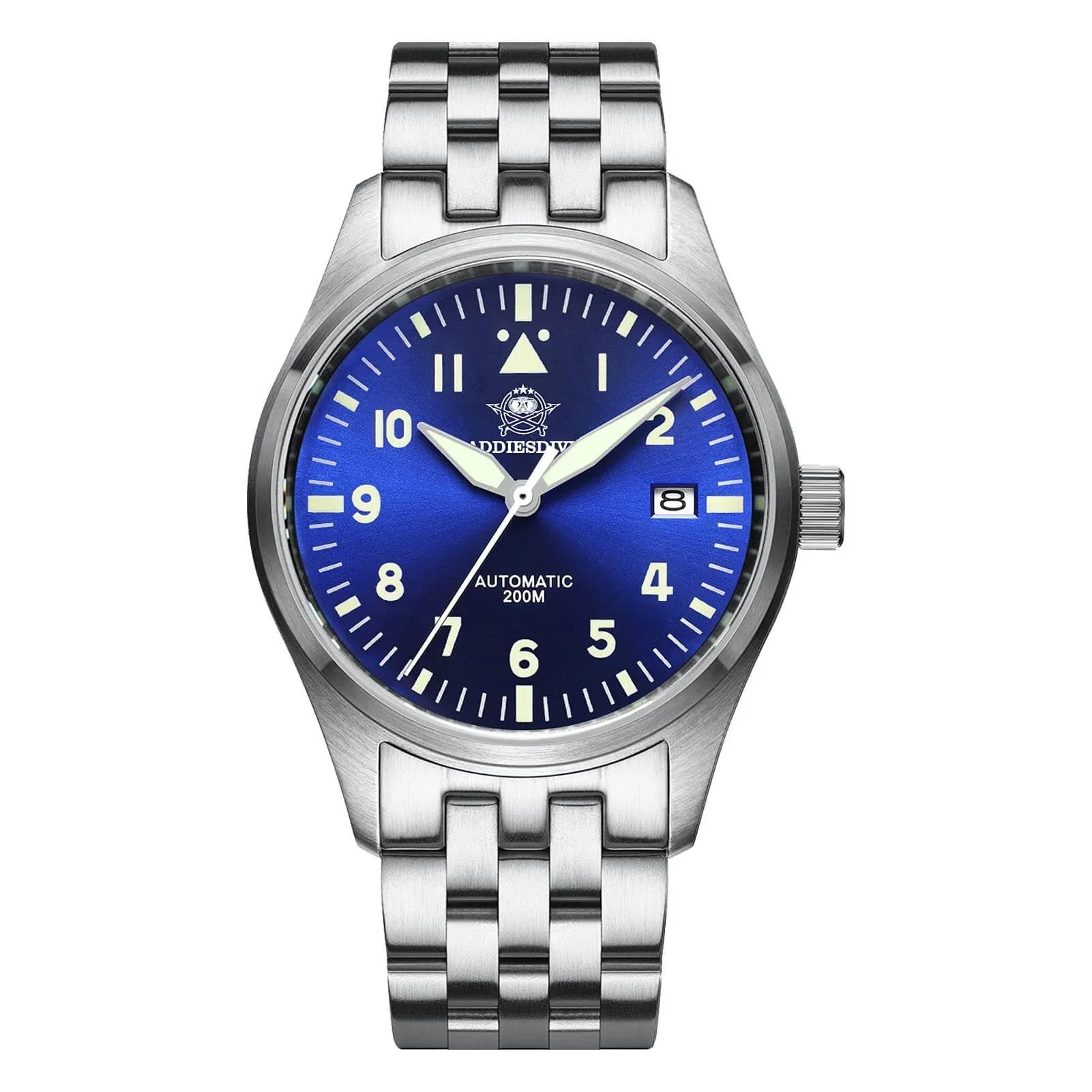 ADDIESDIVE® Pilot watch|movimento automatico NH35A Nastro in acciaio (MY-H2) - Image 9