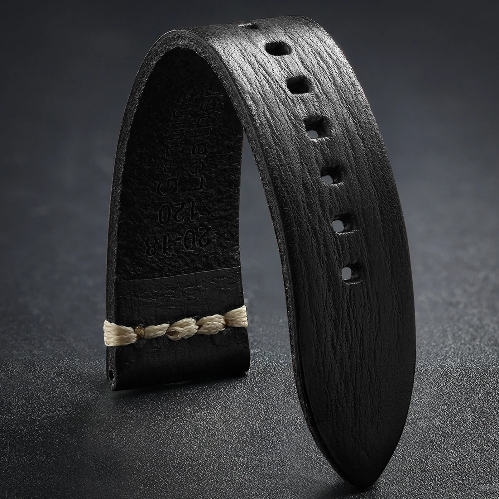 Cinturino in Pelle per Orologio ADDIESDIVE, Scegli Colore e Larghezza 20mm 22mm - Image 4