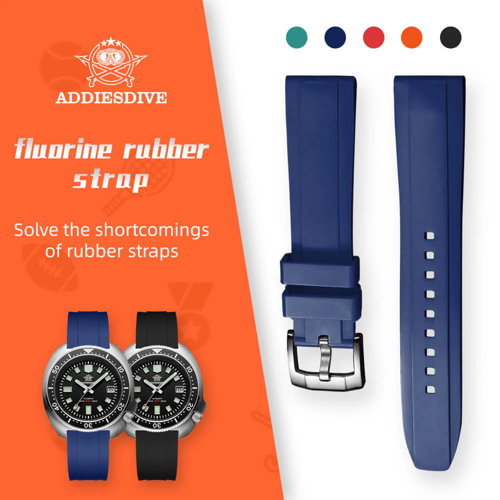 Generic Silicone Watch Strap For Men Dive Watches Quick Release Rubber Band，22mm - Image 10