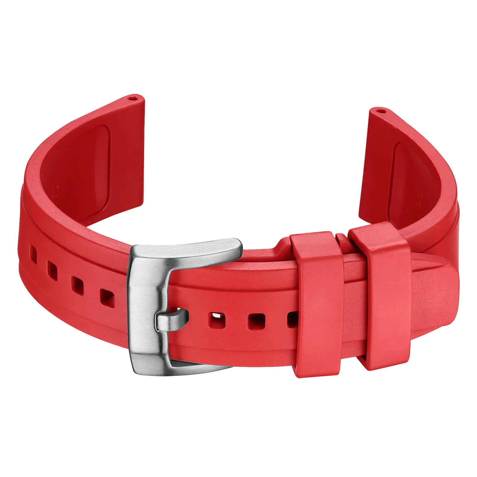 Generic Silicone Watch Strap For Men Dive Watches Quick Release Rubber Band，22mm - Image 4