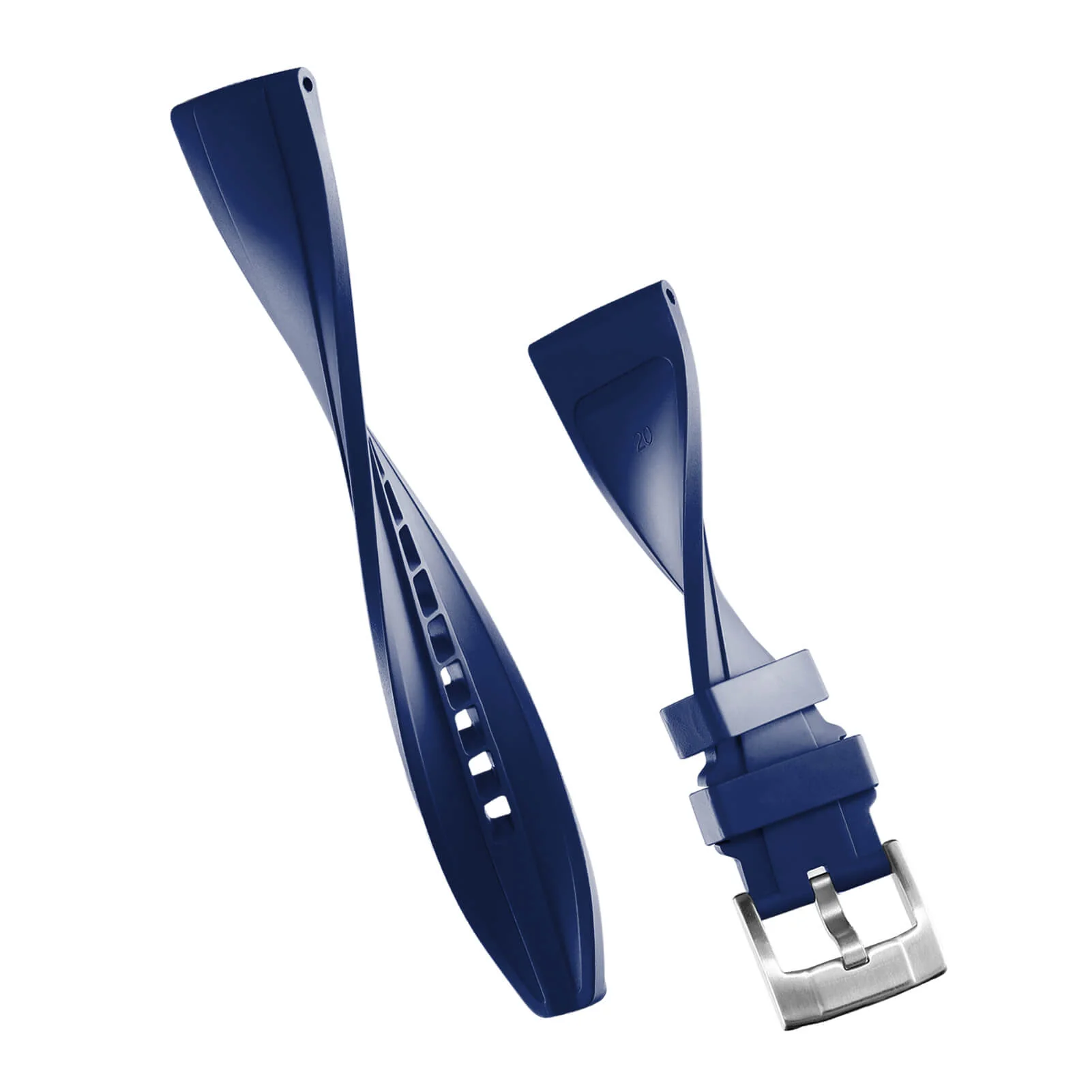 Generic Silicone Watch Strap For Men Dive Watches Quick Release Rubber Band，22mm - Image 9