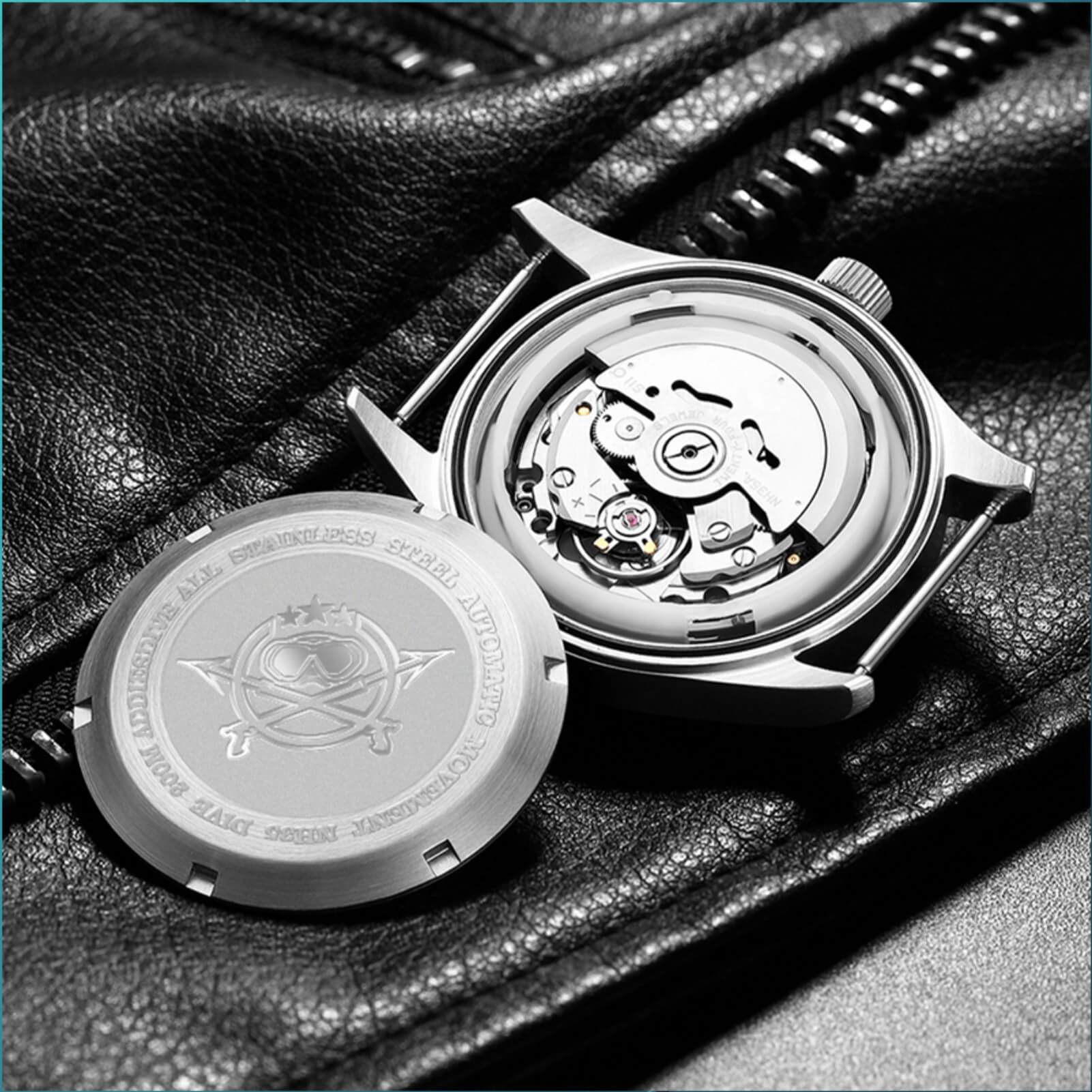 ADDIESDIVE® Pilot watch|movimento automatico NH35A Nastro in acciaio (MY-H2) - Image 4