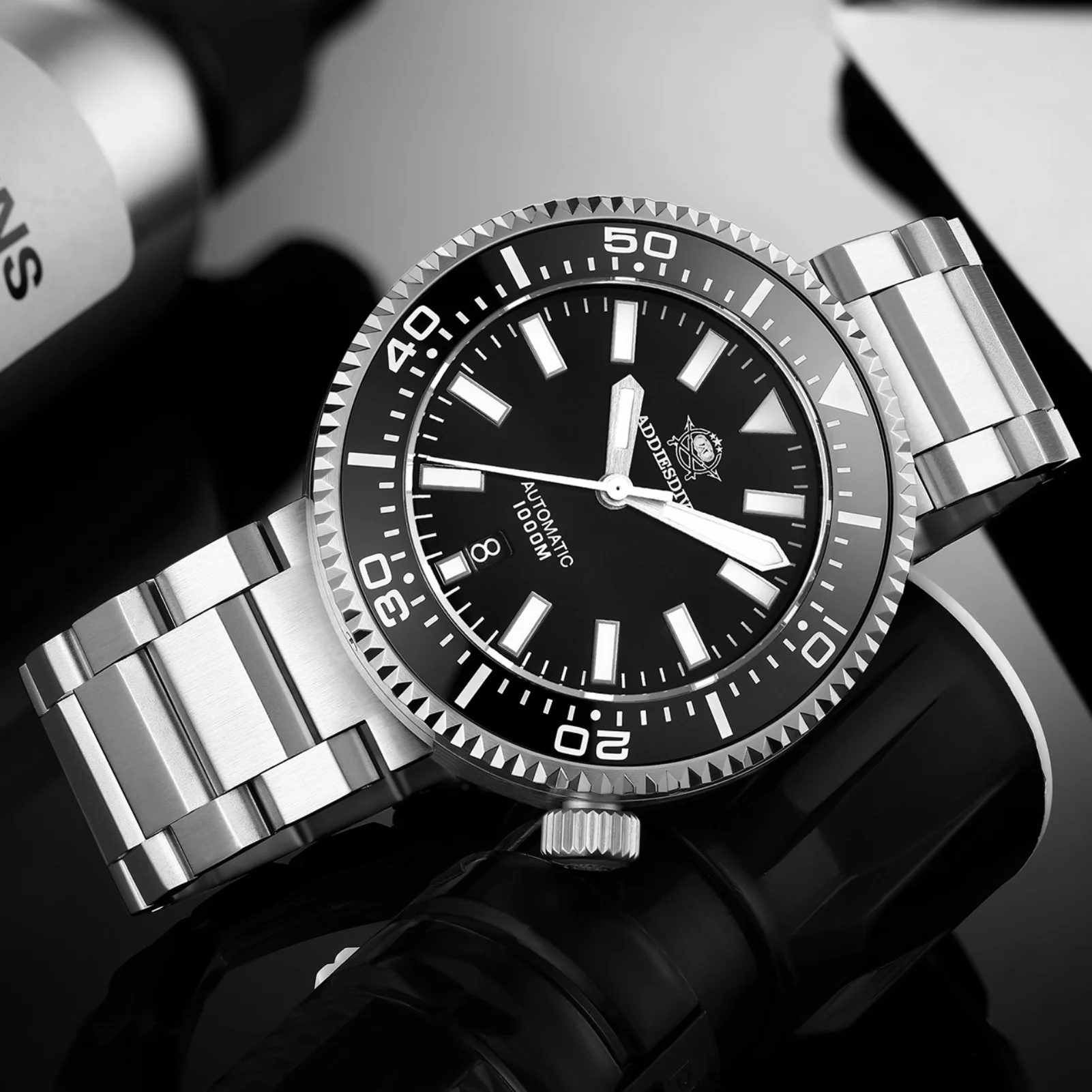 ADDIESDIVE Diver 1000M Orologio subacqueo professionale 45mm (MY-H6) - Image 6