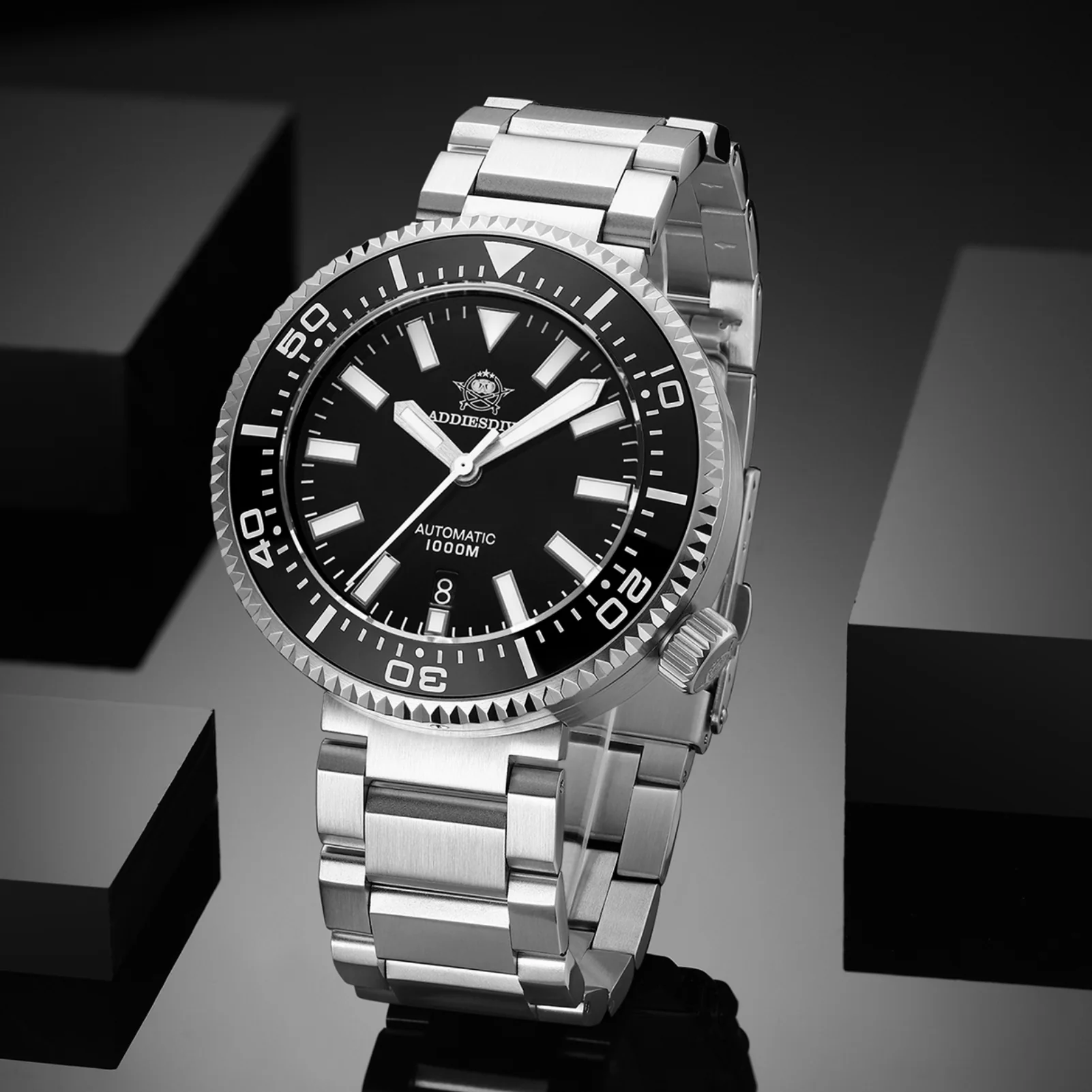 ADDIESDIVE Diver 1000M Orologio subacqueo professionale 45mm (MY-H6) - Image 7
