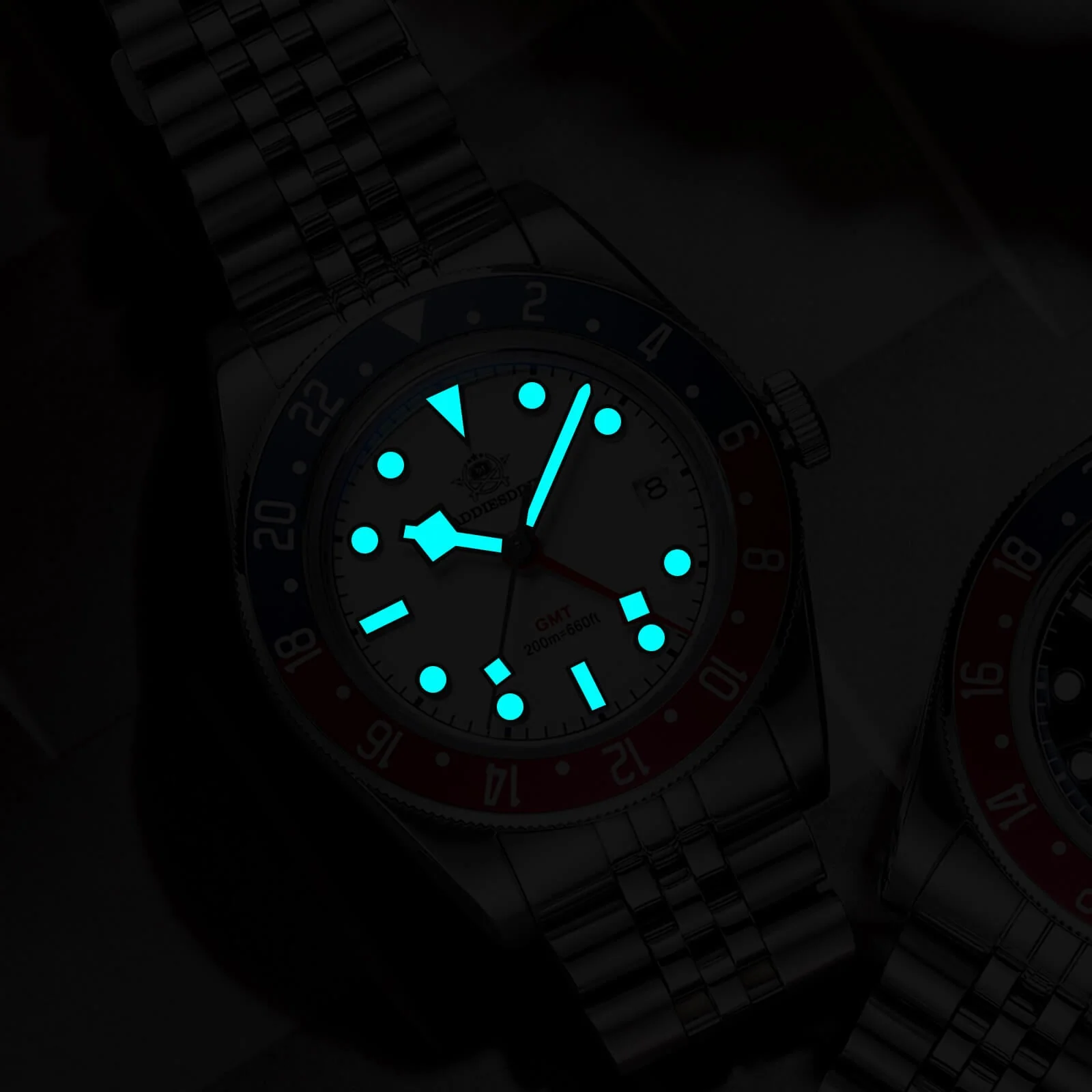 ★Saldi Anniversario★ADDIESDIVE 39mm Orologio al Quarzo BB58 GMT AD2044 - Image 36