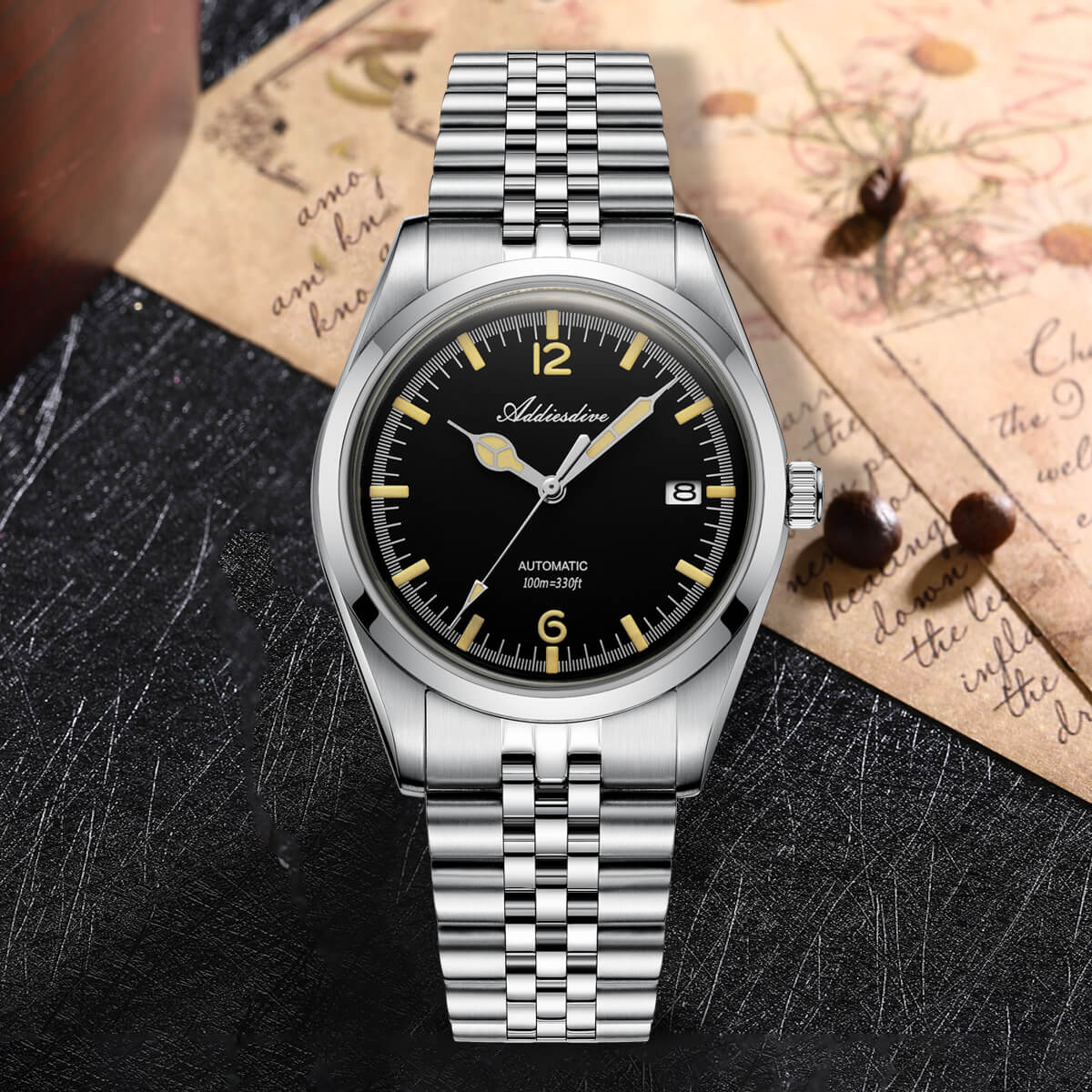 Addiesdive Orologio automatico da 39 mm Diver's 100M NH35 (AD2038) - Image 12