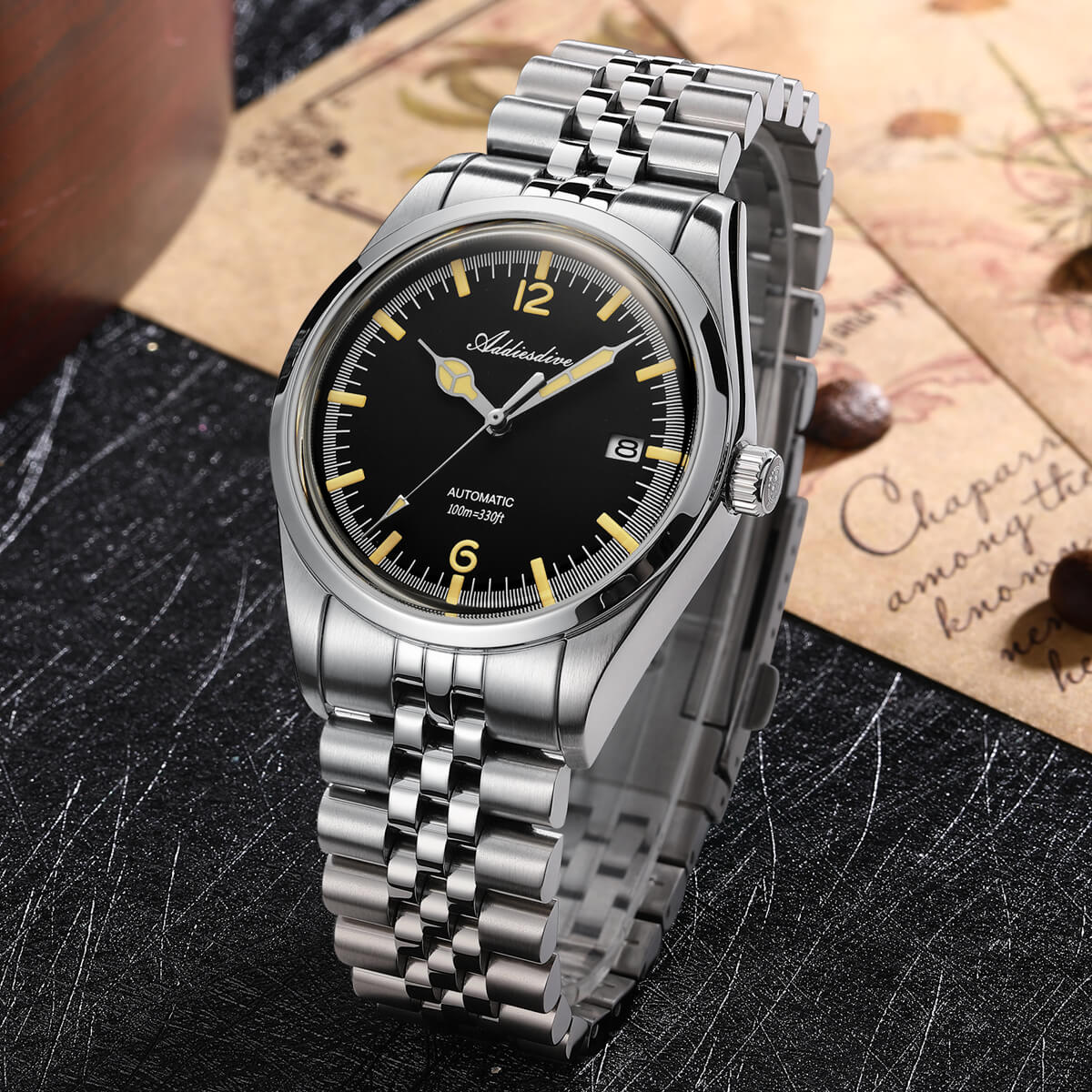 Addiesdive Orologio automatico da 39 mm Diver's 100M NH35 (AD2038) - Image 7