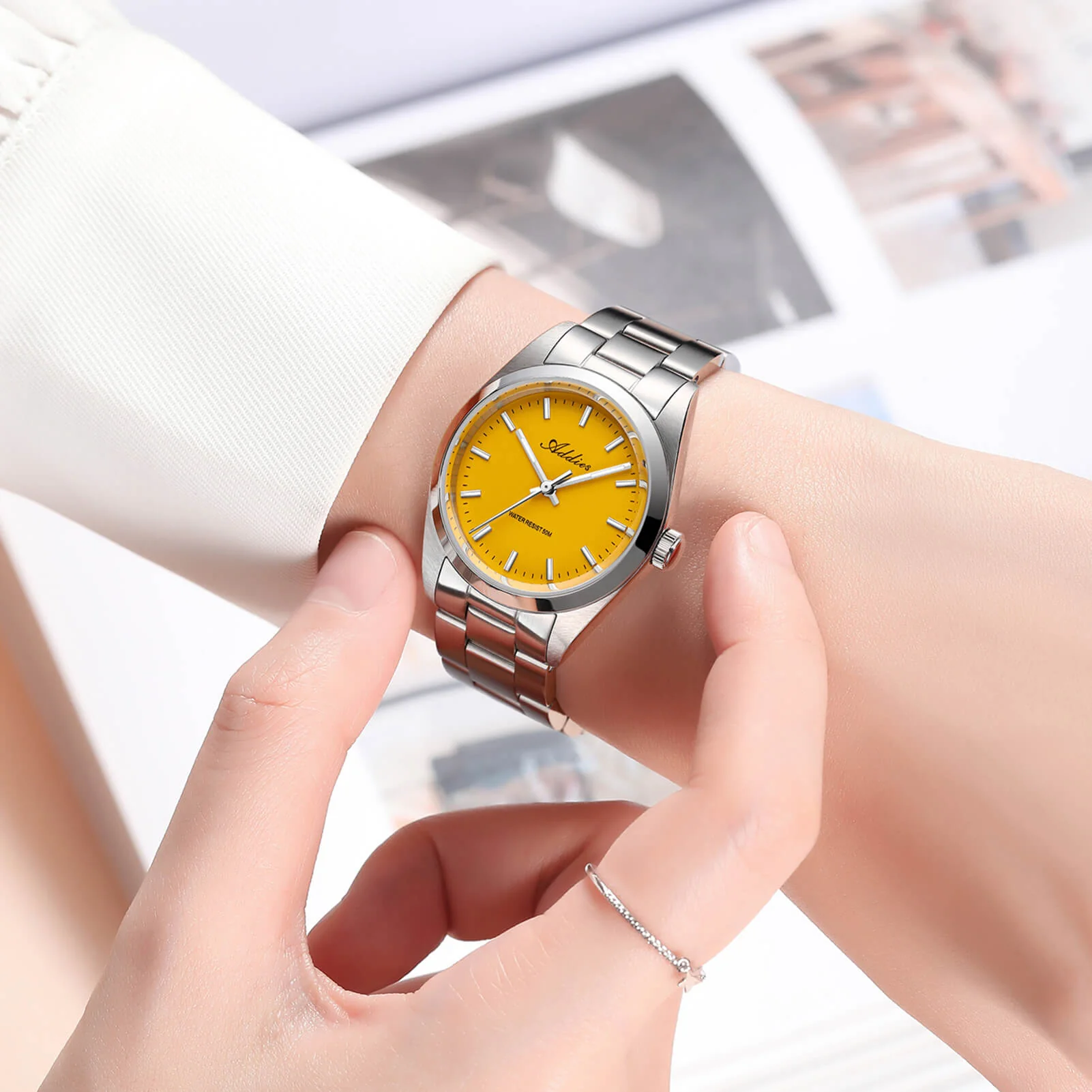 Orologio al quarzo di lusso da donna Addies 31 mm in acciaio inossidabile AW25903 - Image 13