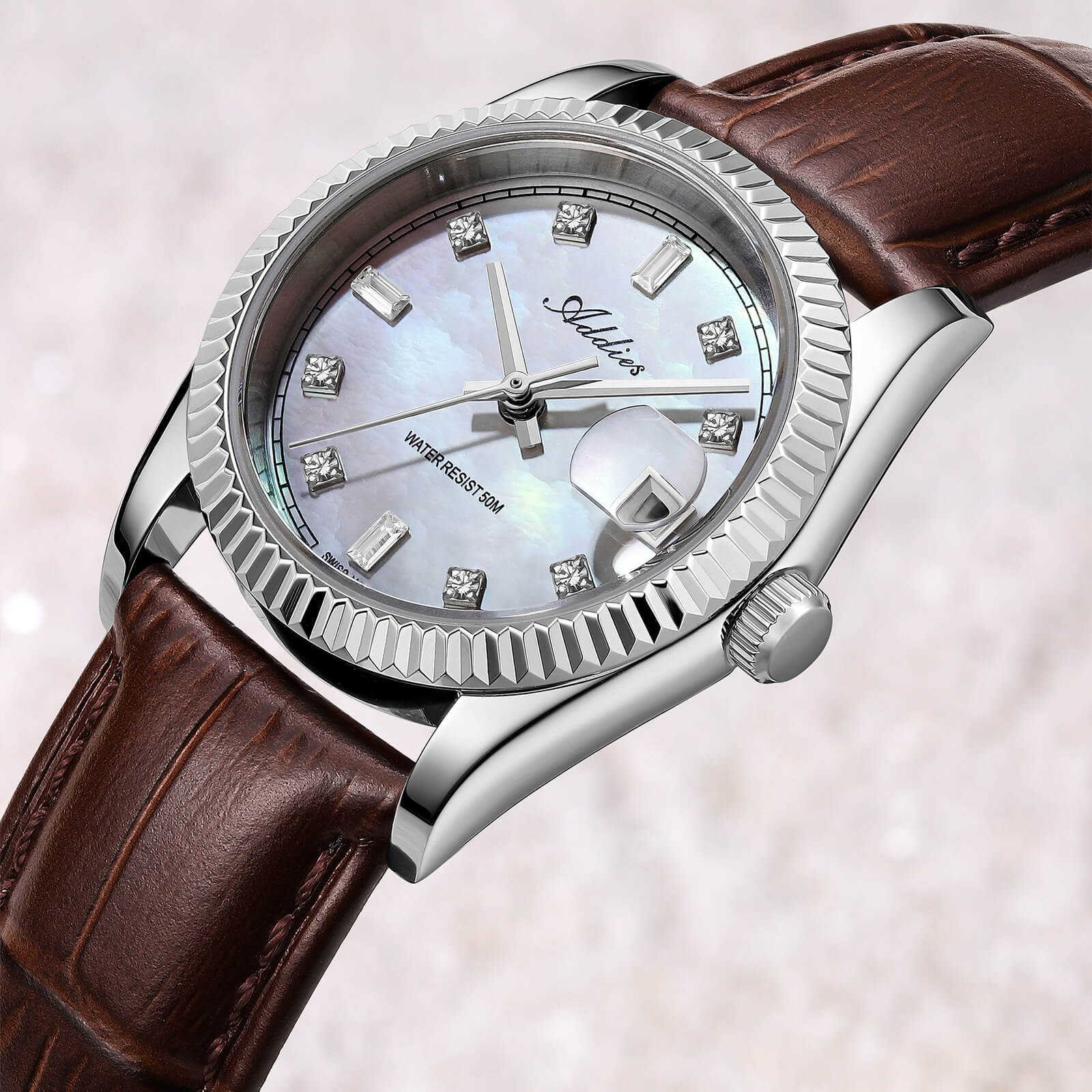 ★Nuovi Arrivi★Orologio da donna Addies da 28 mm con movimento al quarzo di lusso, modello AW25905 - Image 19